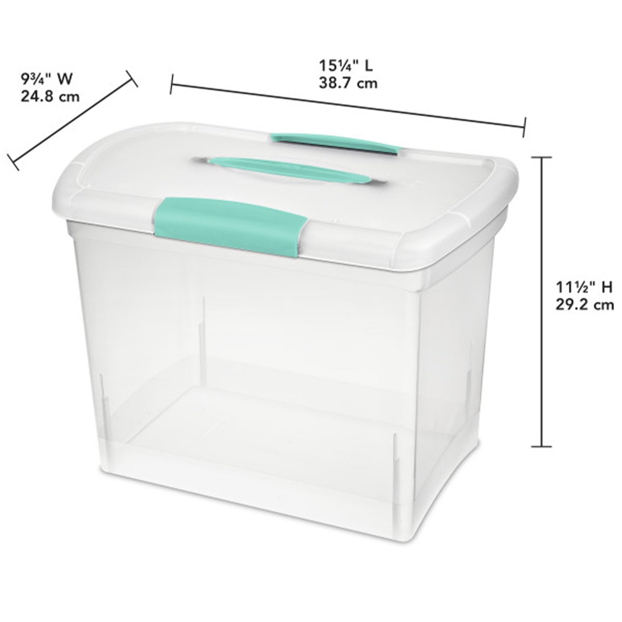 sterilite-large-nesting-showoffs-stackable-storage-bin-with-latching-lid-clear-1 image 4