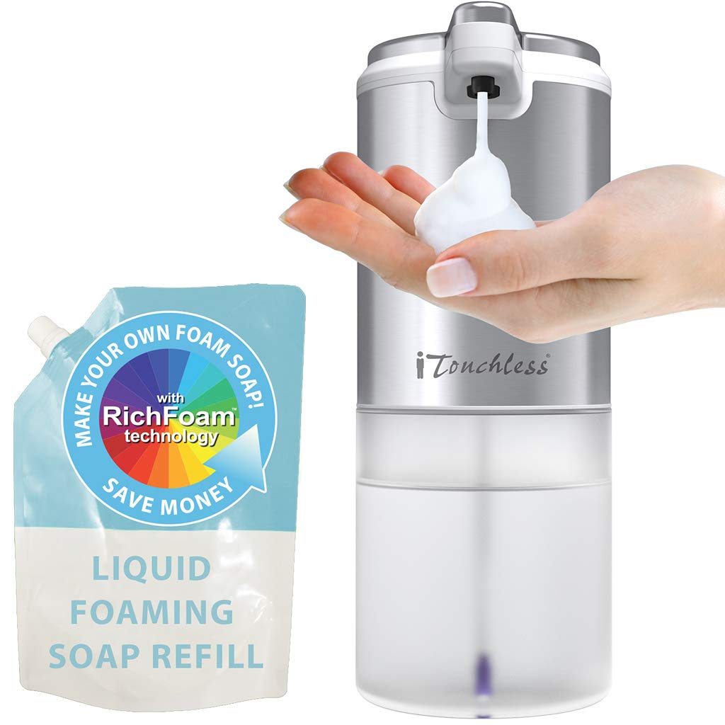 itouchless-ultraclean-sensor-foam-soap-dispenser-with-refill-rose-gold image 8