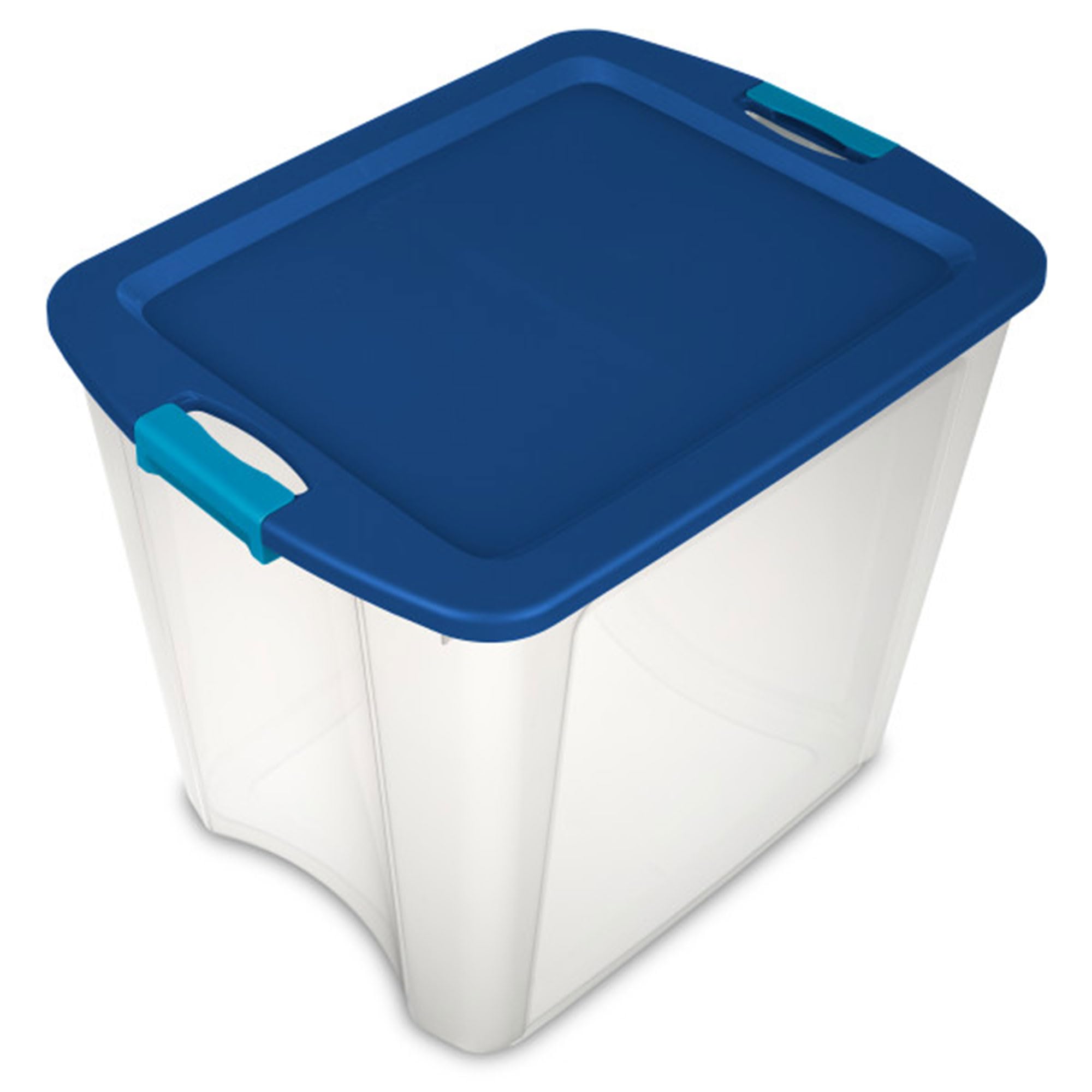 sterilite-26-gallon-latch-and-carry-storage-tote-box-container-8-pack-clear-plas image 1