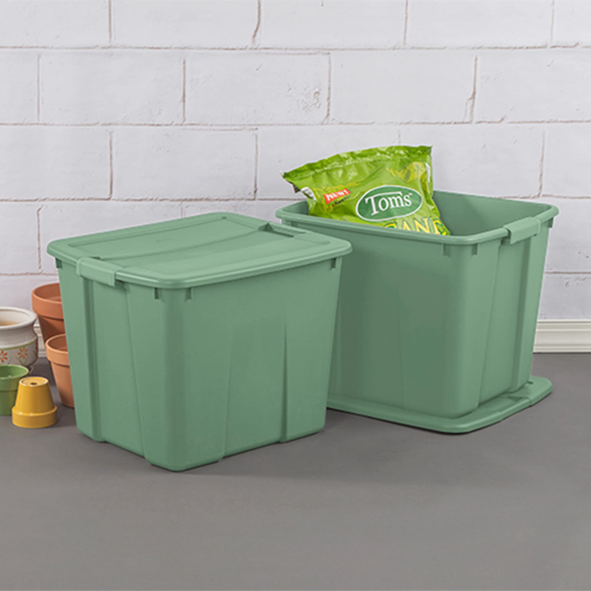 sterilite-20-gallon-stackable-plastic-storage-tote-with-latching-lid-6-pack-cris image 8