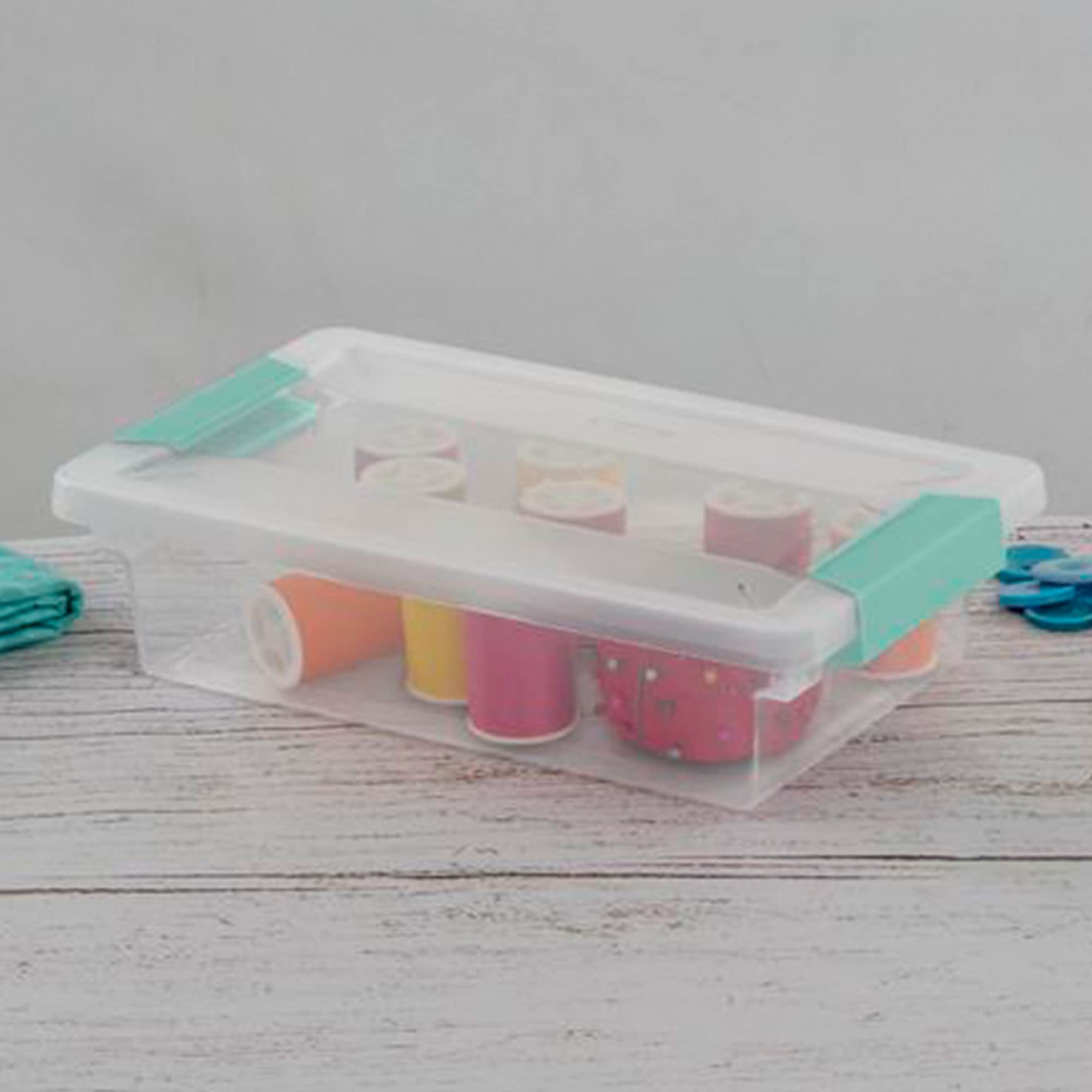 sterilite-small-clear-plastic-storage-file-clip-organizer-tote-with-latching-lid image 3