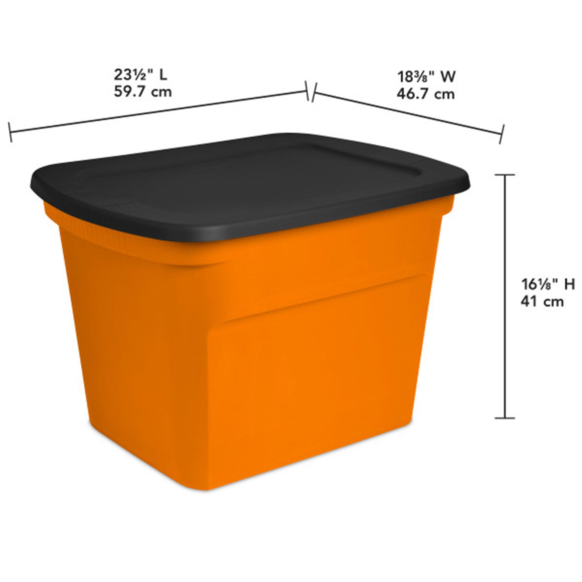 sterilite-18-gal-storage-tote-stackable-bin-with-lid-plastic-container-to-organi image 2