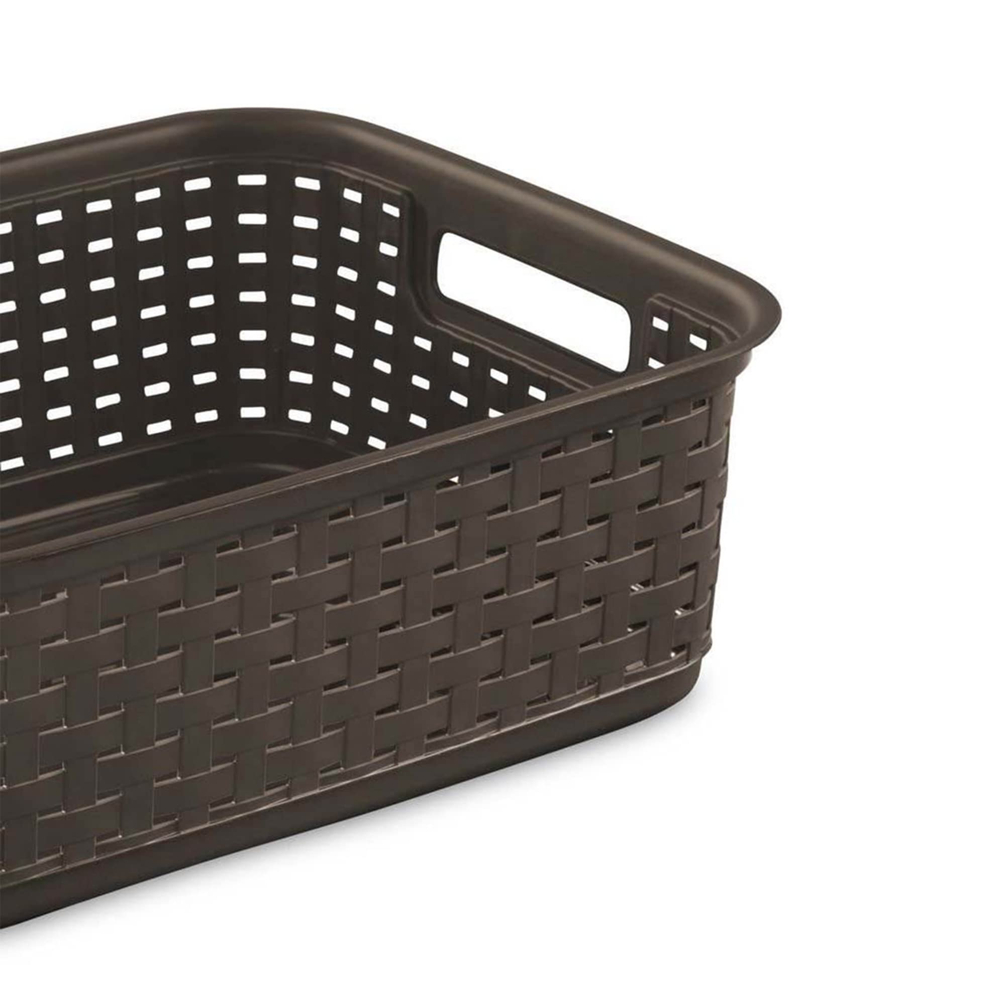 sterilite-short-plastic-weave-storage-basket-brown-6-pack image 8