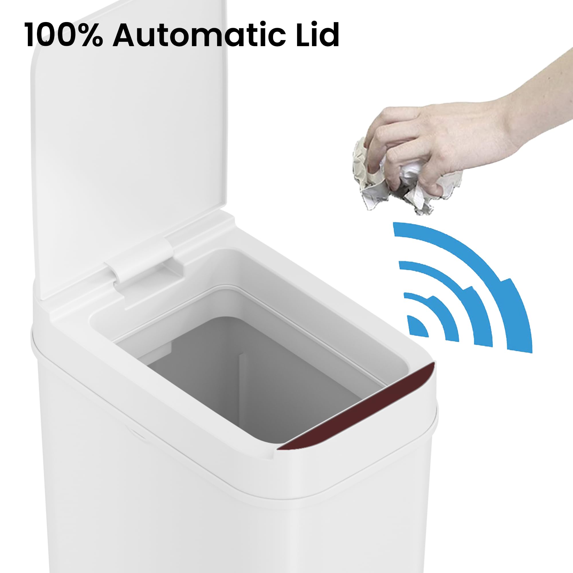 itouchless-3-gallon-sensor-bathroom-trash-can-with-odor-filter image 2