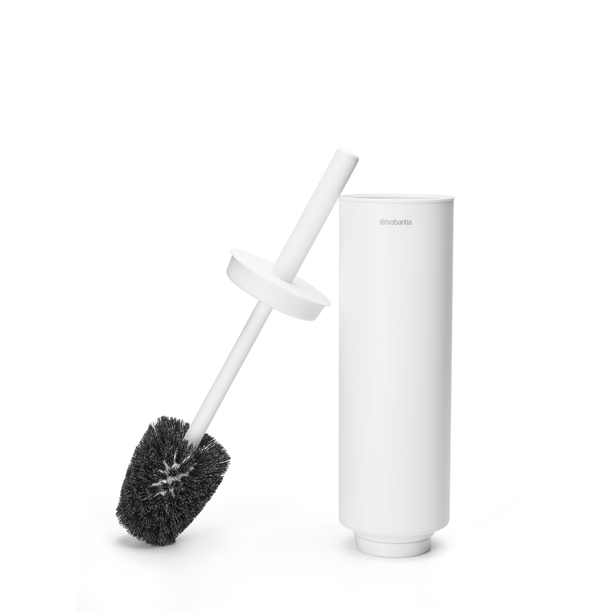 brabantia-mindset-toilet-brush-holder-mineral-fresh-white-bristle-brush-wall-mou image 2