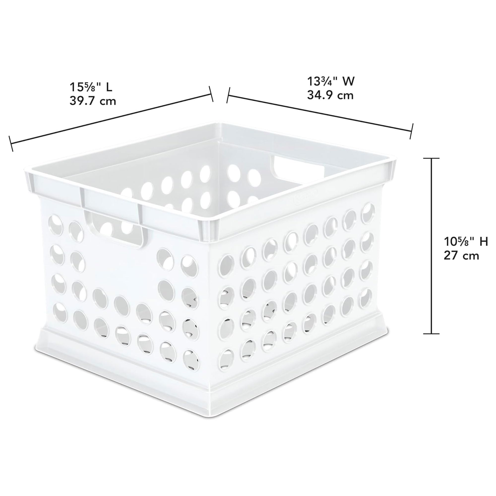 sterilite-storage-crate-with-handles-stackable-plastic-file-bin-white-6-pack image 2
