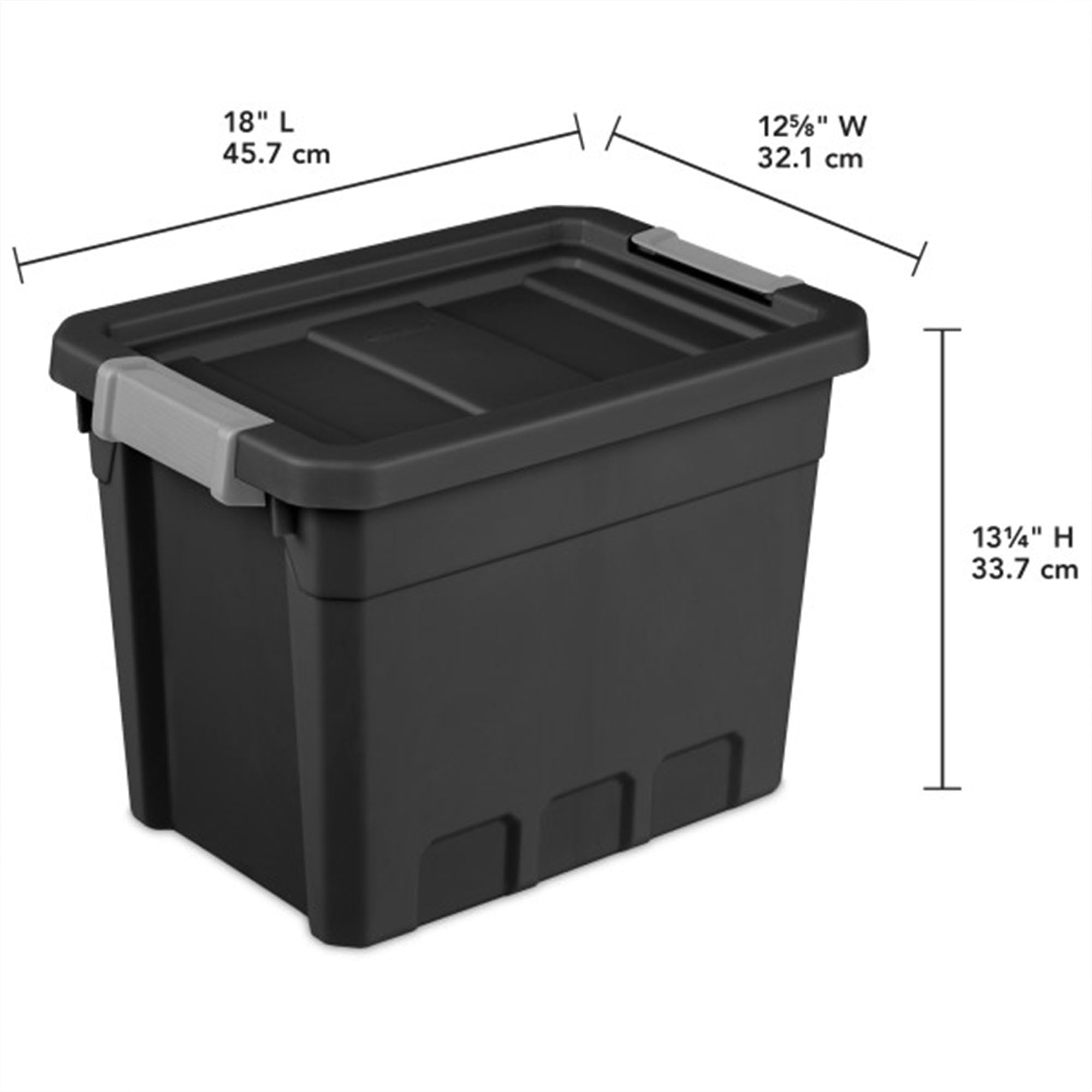 sterilite-12-pack-plastic-storage-bins-with-lids-7-5-gallon-black image 4