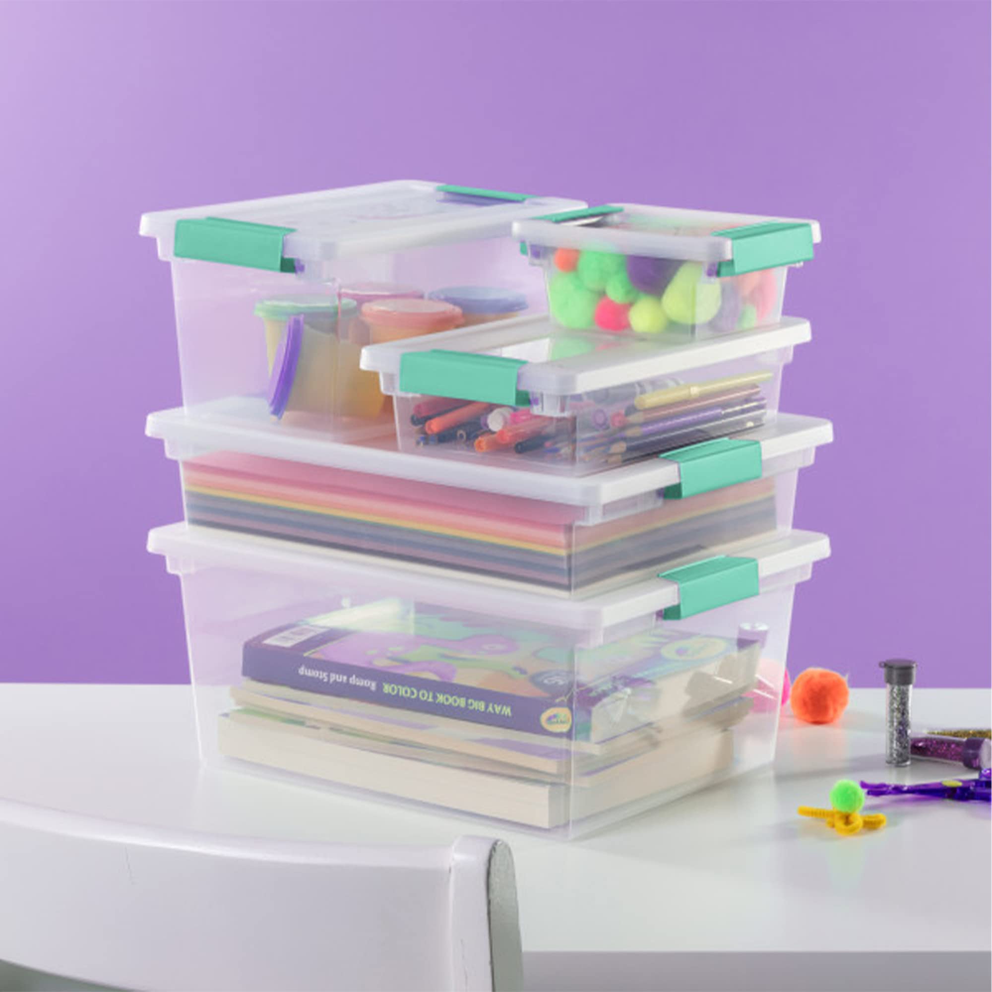 sterilite-large-clear-plastic-stackable-storage-container-bin-box-tote-with-clea image 8