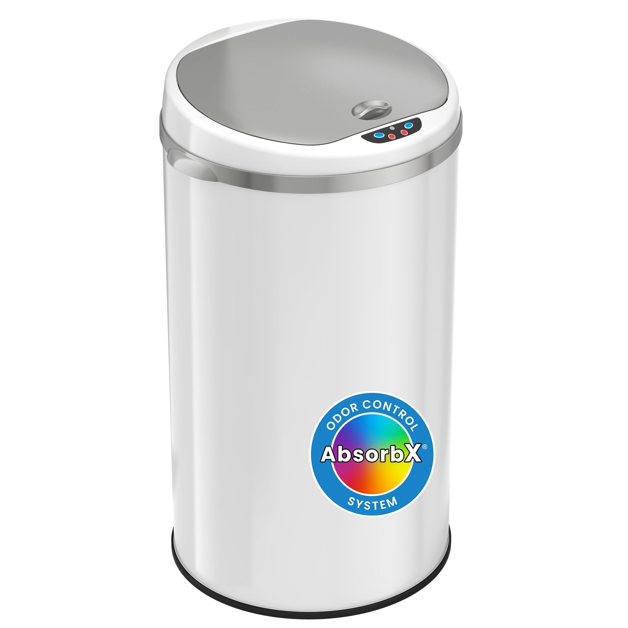 itouchless-13-gallon-semi-round-extra-wide-opening-sensor-touchless-trash-can-wi image 8