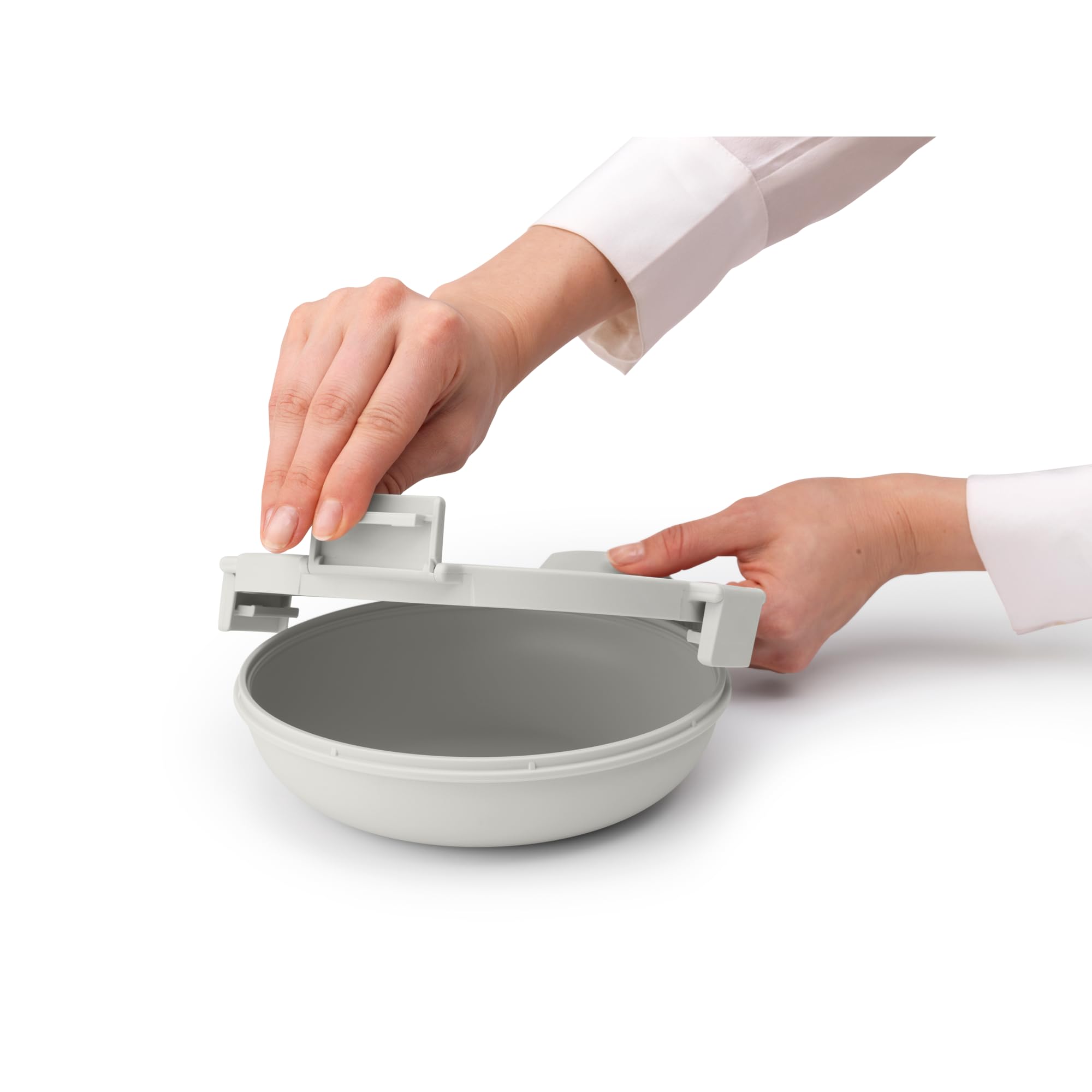 brabantia-make-take-lunch-bowl-light-gray-34oz-leakproof-meal-prep-container image 2