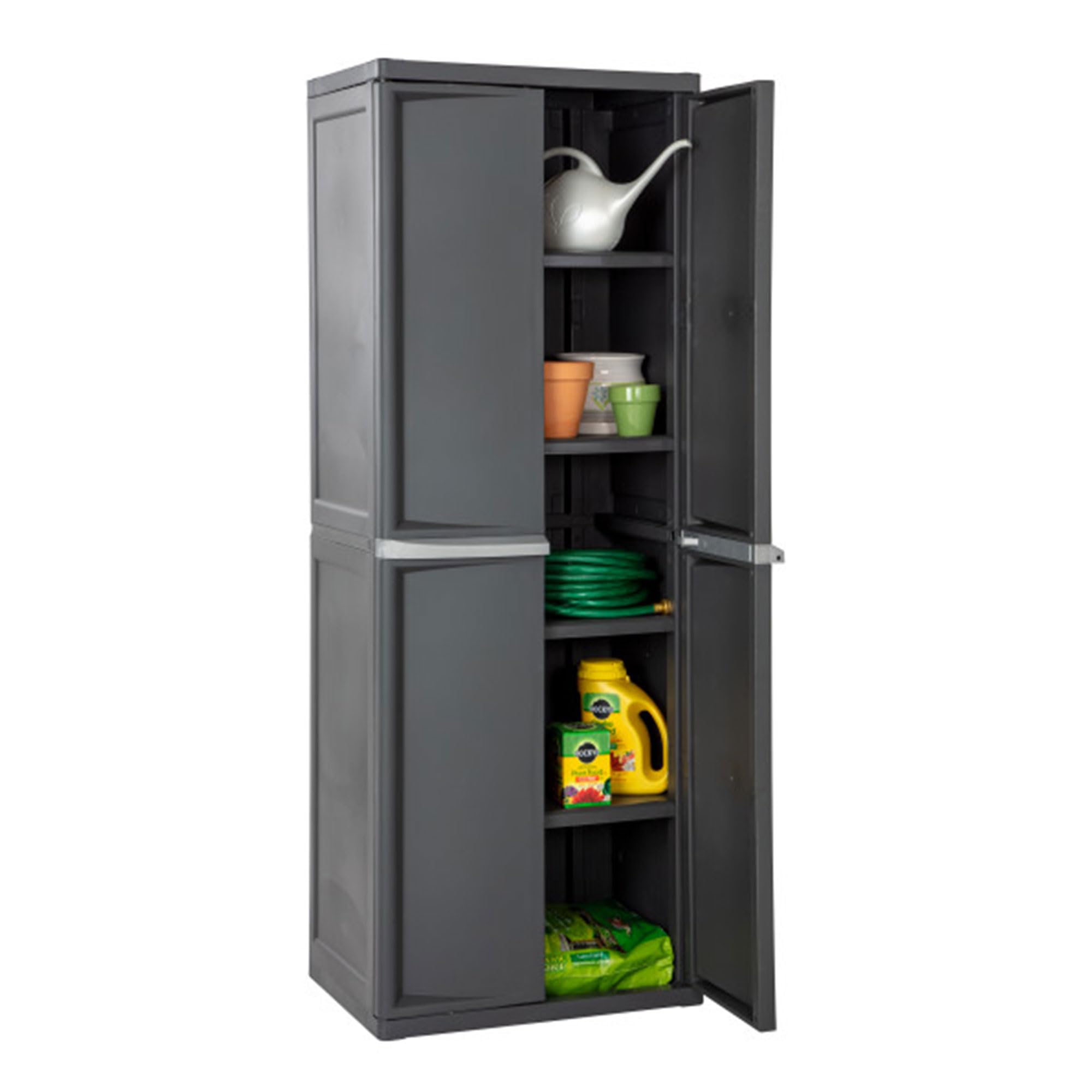 sterilite-4-shelf-cabinet-lockable-utility-storage-gray image 7