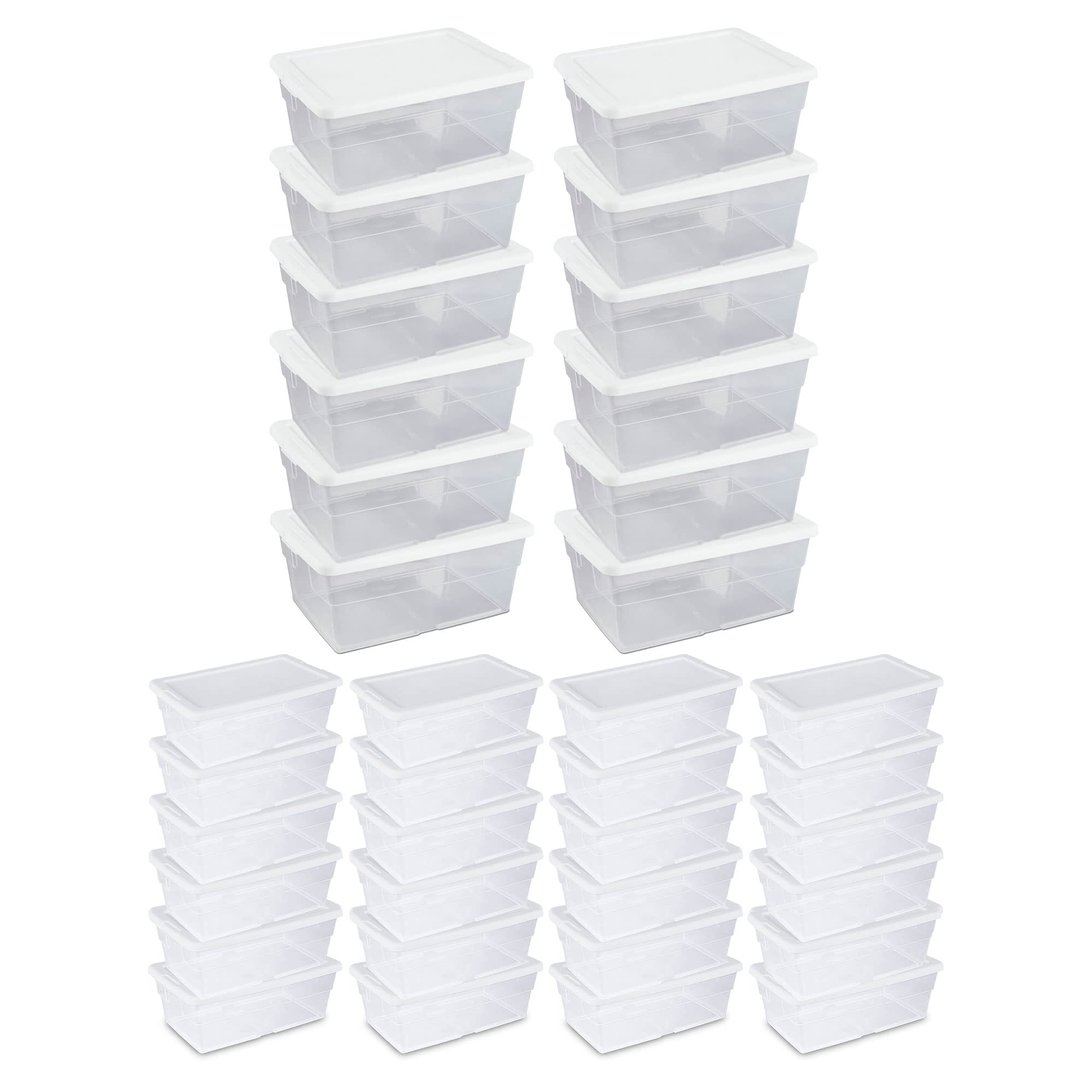sterilite-16-qt-6-qt-clear-plastic-secure-latching-storage-containers-36-pack image 1