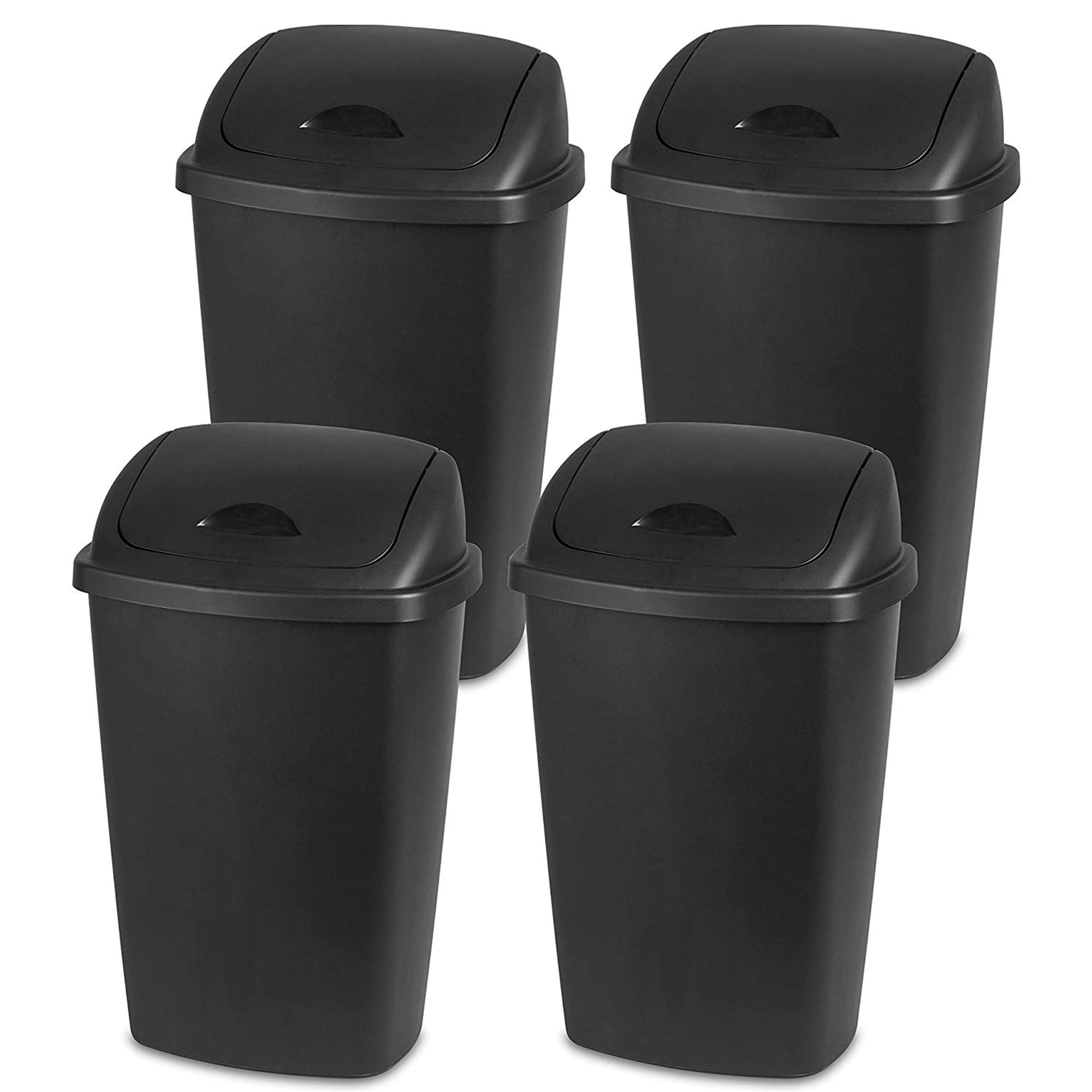sterilite-13-gallon-touchtop-wastebasket-with-lid-4-pack-easy-touch-open-trash-c image 6