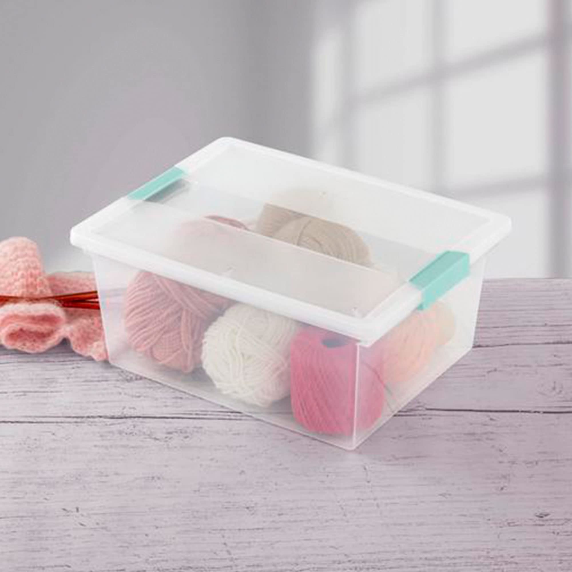 sterilite-deep-clear-plastic-stackable-storage-container-bin-box-tote-with-clear image 5