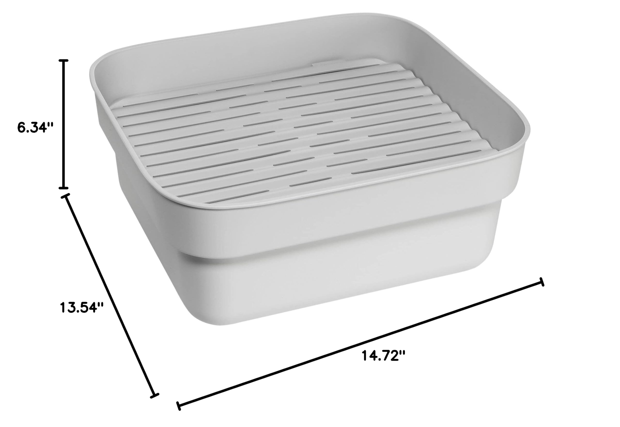 brabantia-sinkside-washing-up-bowl-with-removable-draining-tray-light-gray-fits- image 4