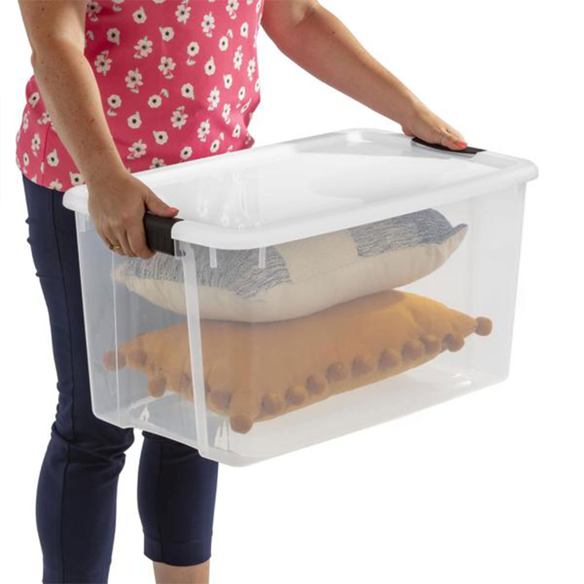 sterilite-70-quart-ultra-clear-plastic-stackable-storage-tote-with-latching-lid- image 8