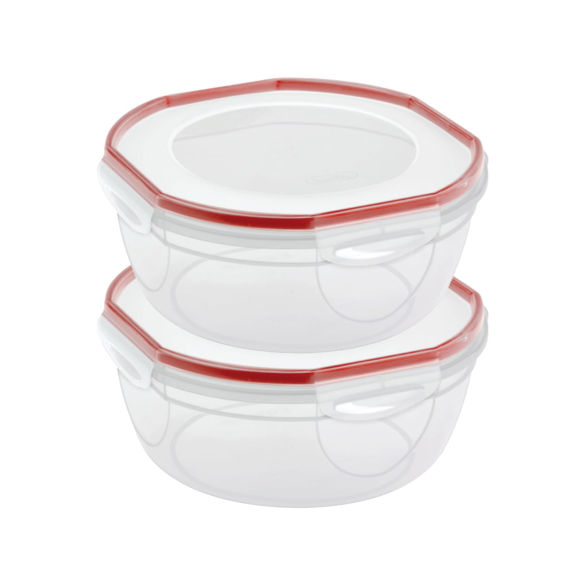 sterilite-ultra-seal-8-1-qt-bowl-large-airtight-food-storage-container-with-latc image 1