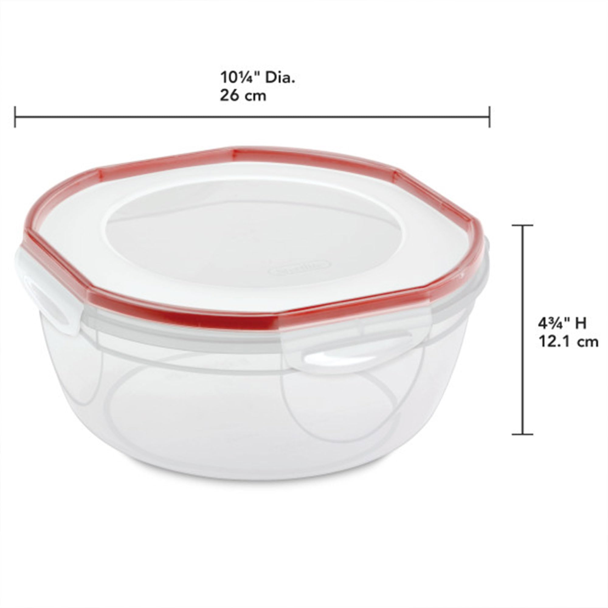 sterilite-ultra-seal-4-7-qt-food-storage-bowl-with-airtight-lid-4-pack-bpa-free image 3