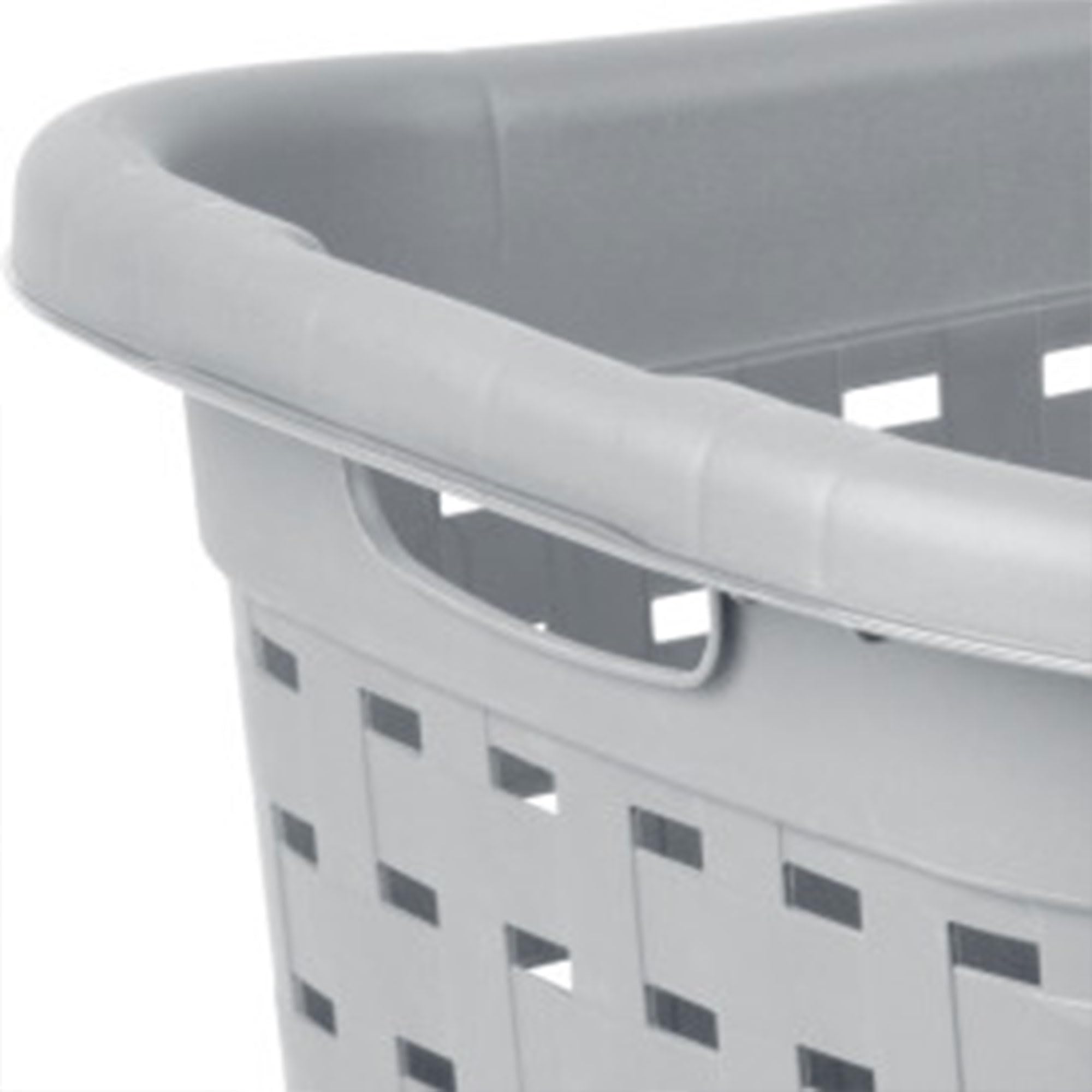 sterilite-6-pack-weave-laundry-basket-rectangle-plastic-clothes-hamper-with-hand image 7