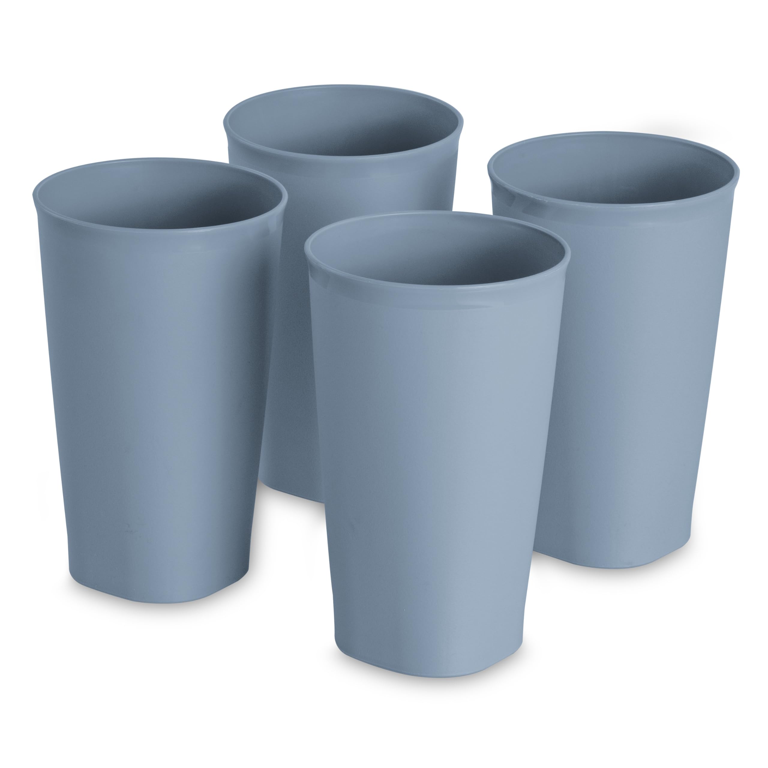 sterilite-20-oz-tumbler-cups-reusable-plastic-cups-for-water-or-juice-blue-8-pac image 2