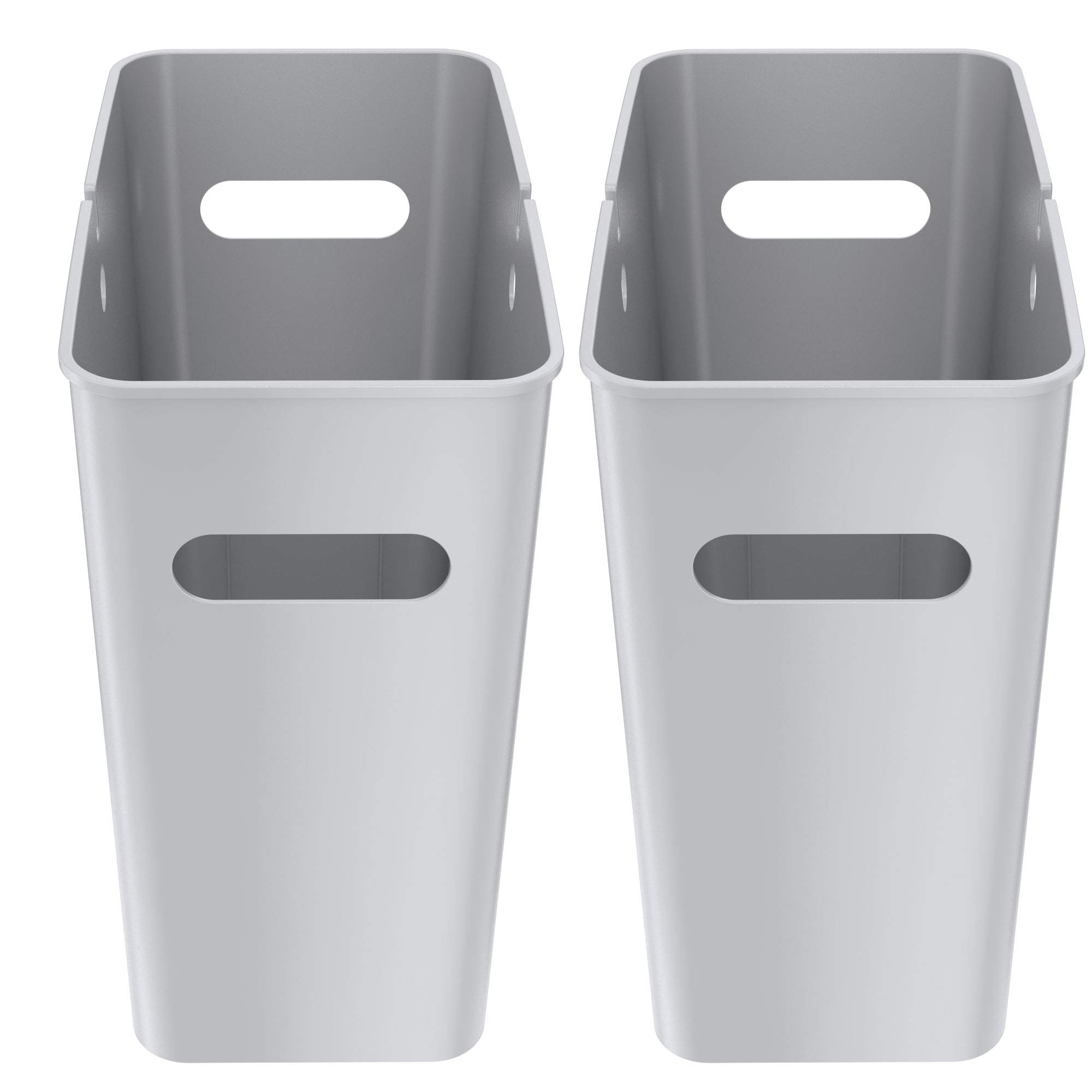 itouchless-slimgiant-4-2-gallon-slim-trash-can-with-handles-2-pack-16-liter-plas image 1