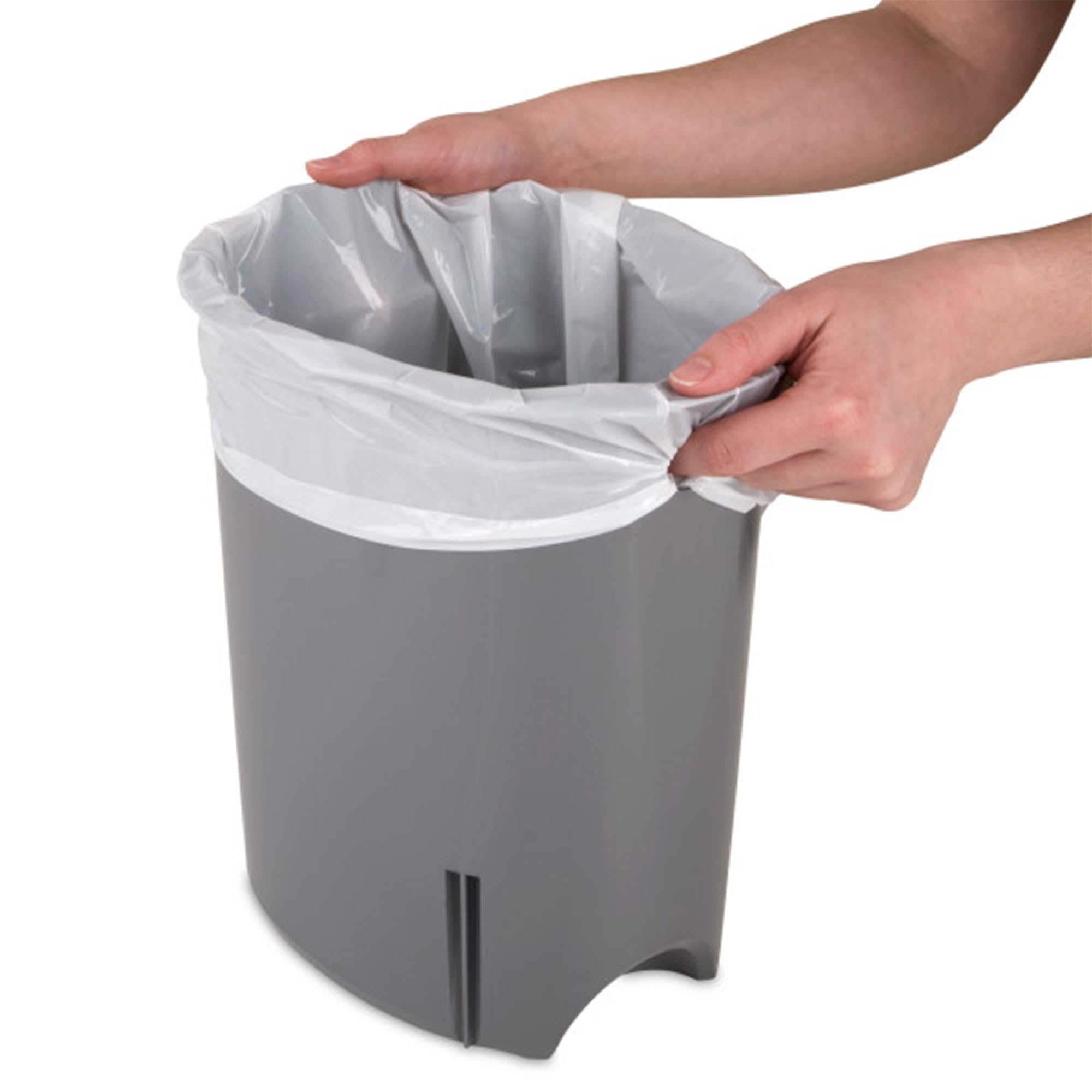 sterilite-2-6-gallon-ultra-stepon-wastebasket-with-lid-2-pack-white-plastic-peda image 7