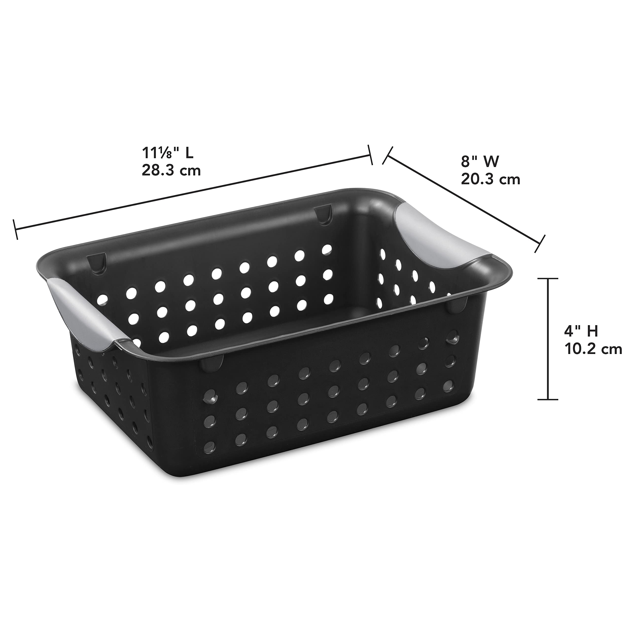 sterilite-small-ultra-basket-storage-bin-for-closets-cabinets-pantry-shelving-an image 3