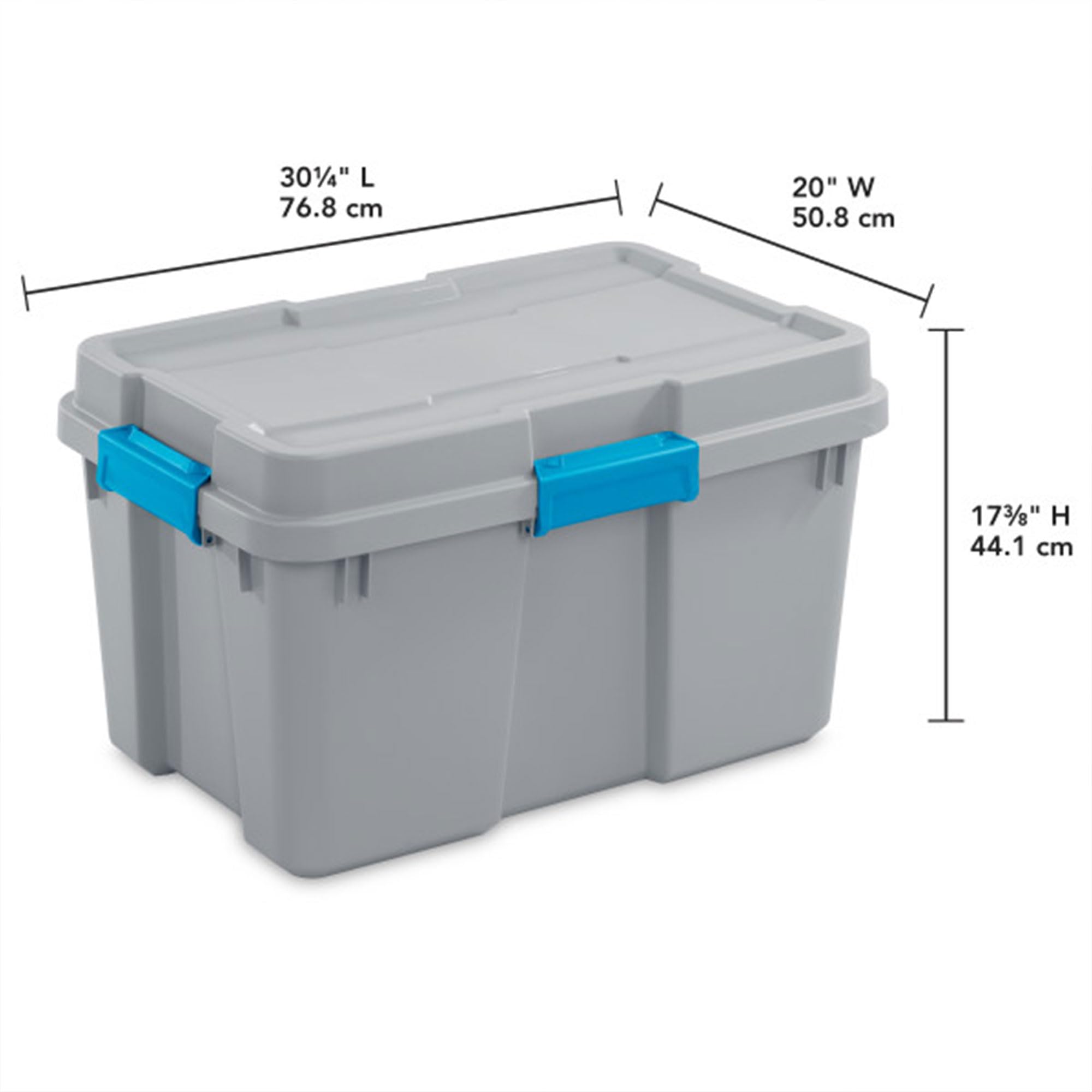 sterilite-30-gal-gasket-tote-with-gasketed-lid-heavy-duty-stackable-storage-bin- image 3
