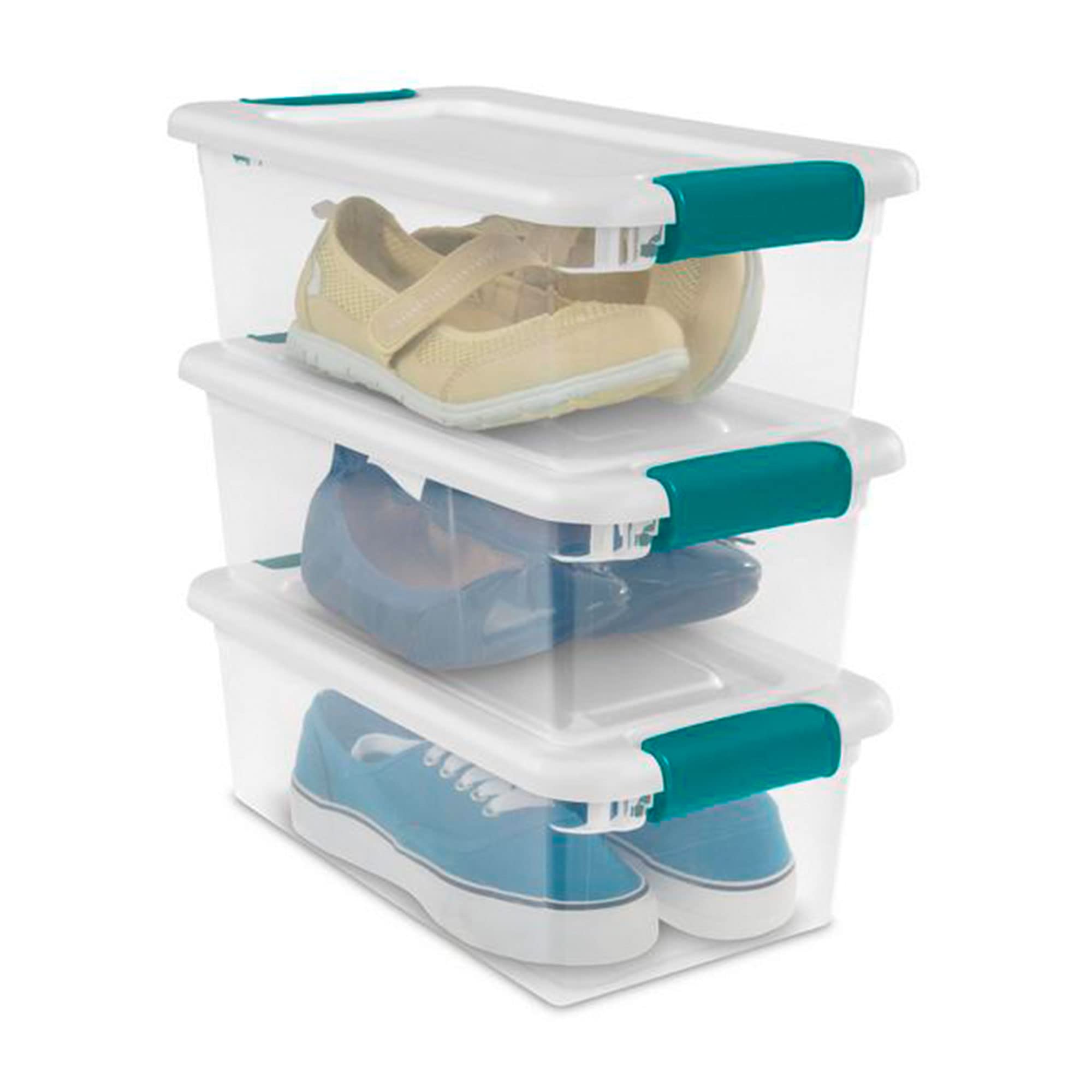 sterilite-clear-stackable-storage-box-tote-container-6-quart-12-pack-and-106-qua image 5