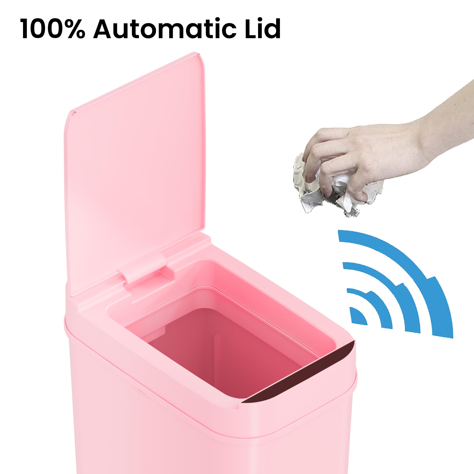 itouchless-3-gallon-sensor-bathroom-trash-can-10-liter-slim-touchless-automatic- image 3