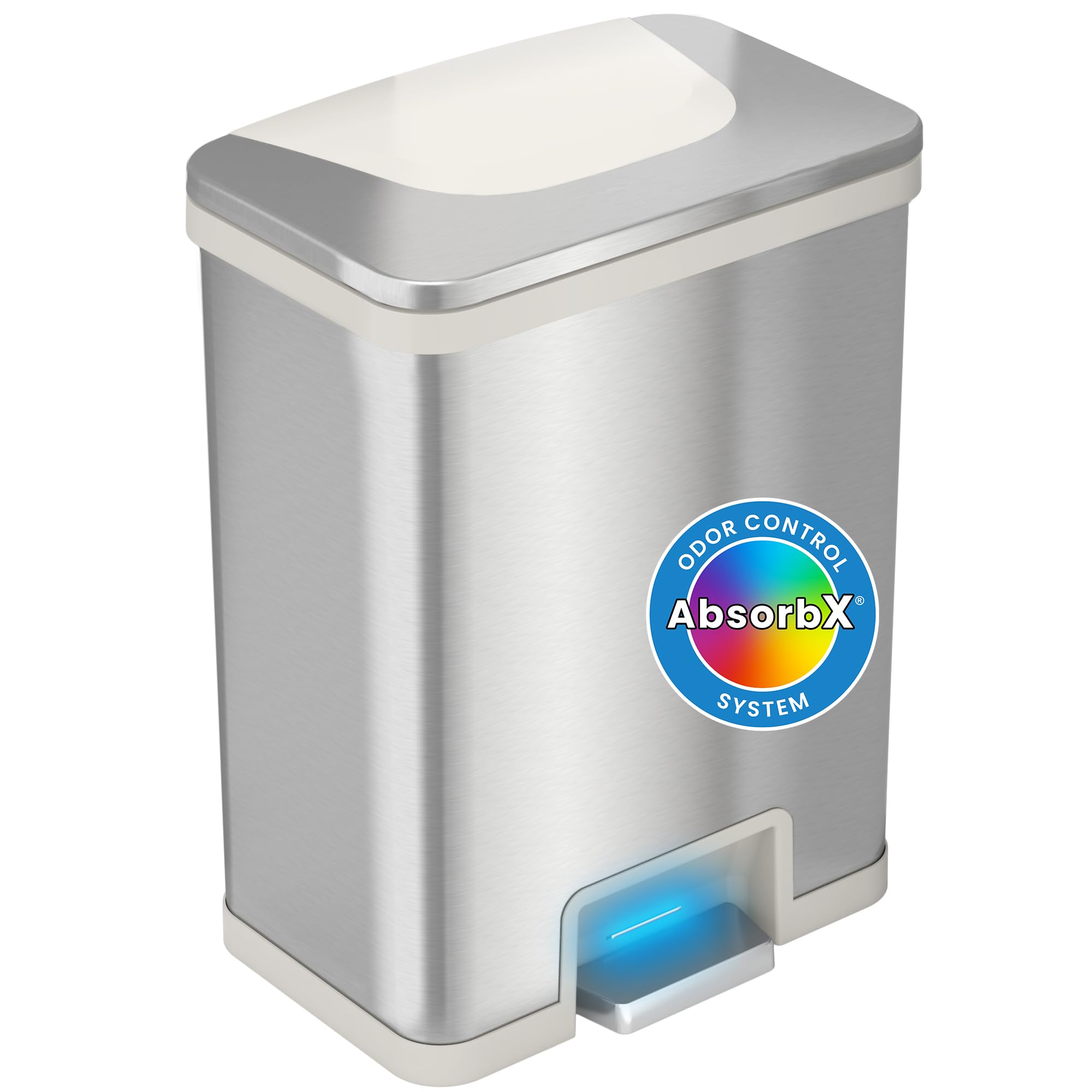 itouchless-softstep-13-2-gallon-step-kitchen-trash-can-with-odor-filter-stainles image 8