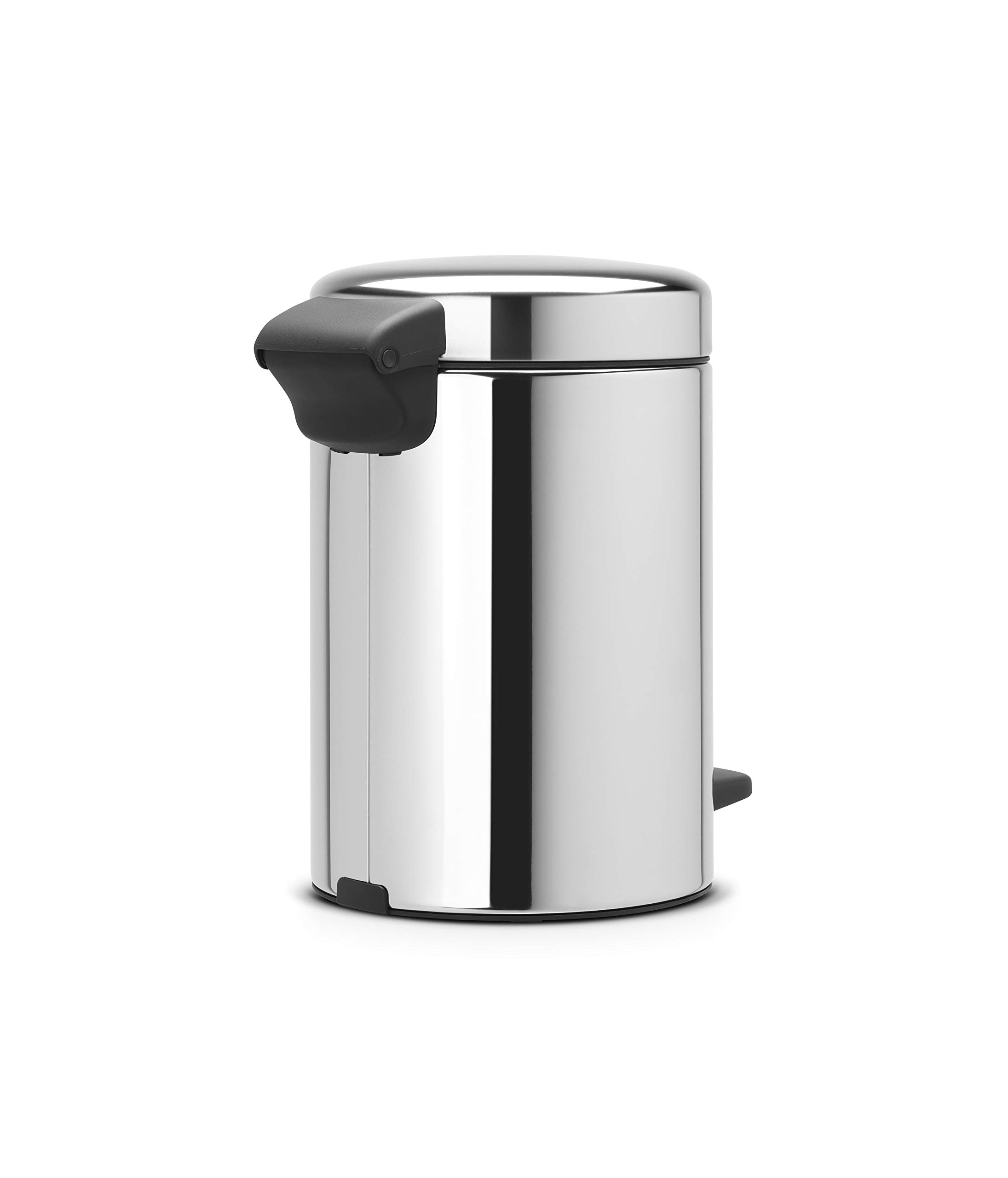 brabantia-step-on-xs-trash-can-brilliant-steel-0-8-gallon-3l-with-pedal-and-inne image 4