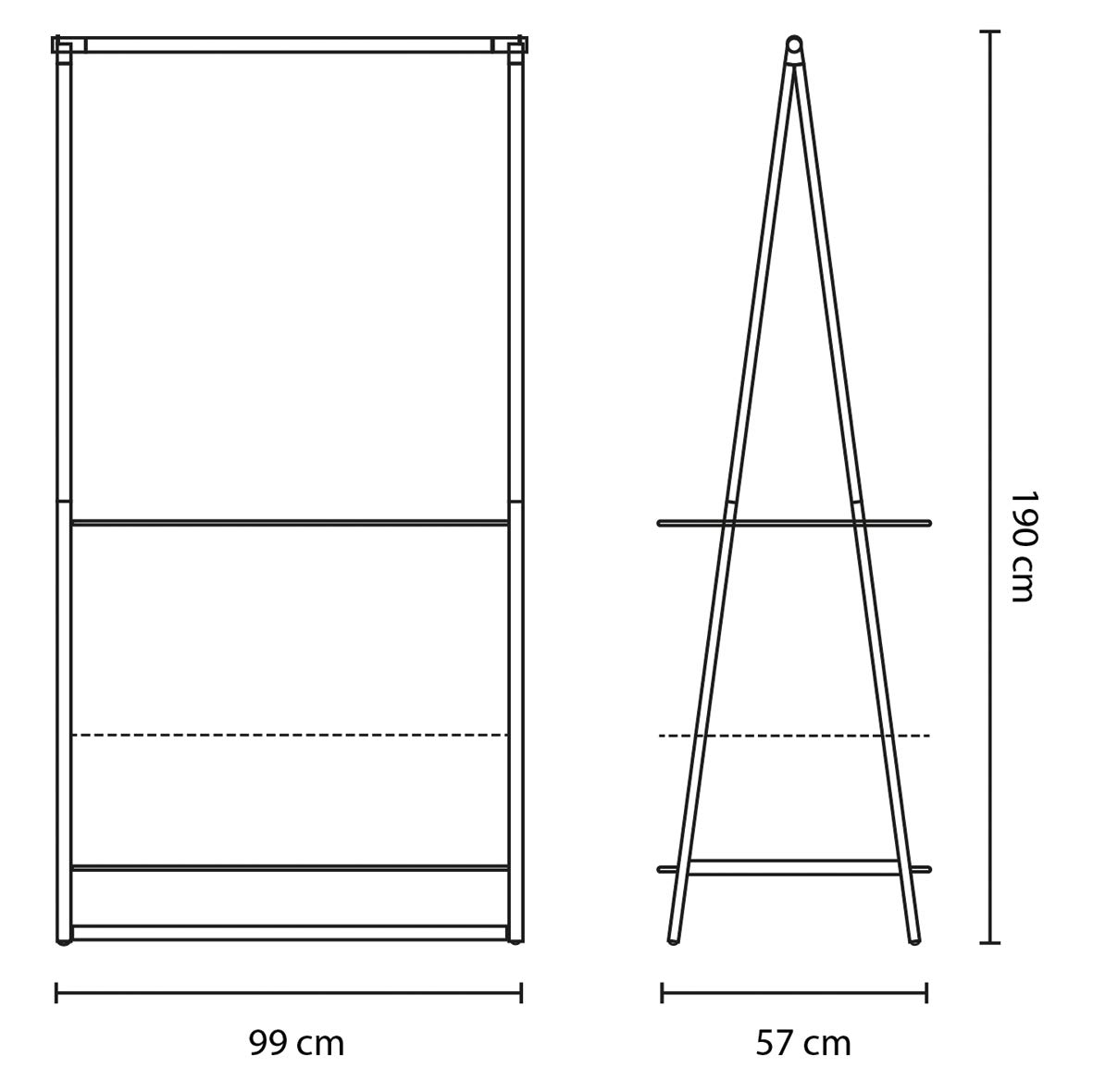 brabantia-linn-clothes-rack-large-freestanding-drying-rack-with-shelves-white image 6