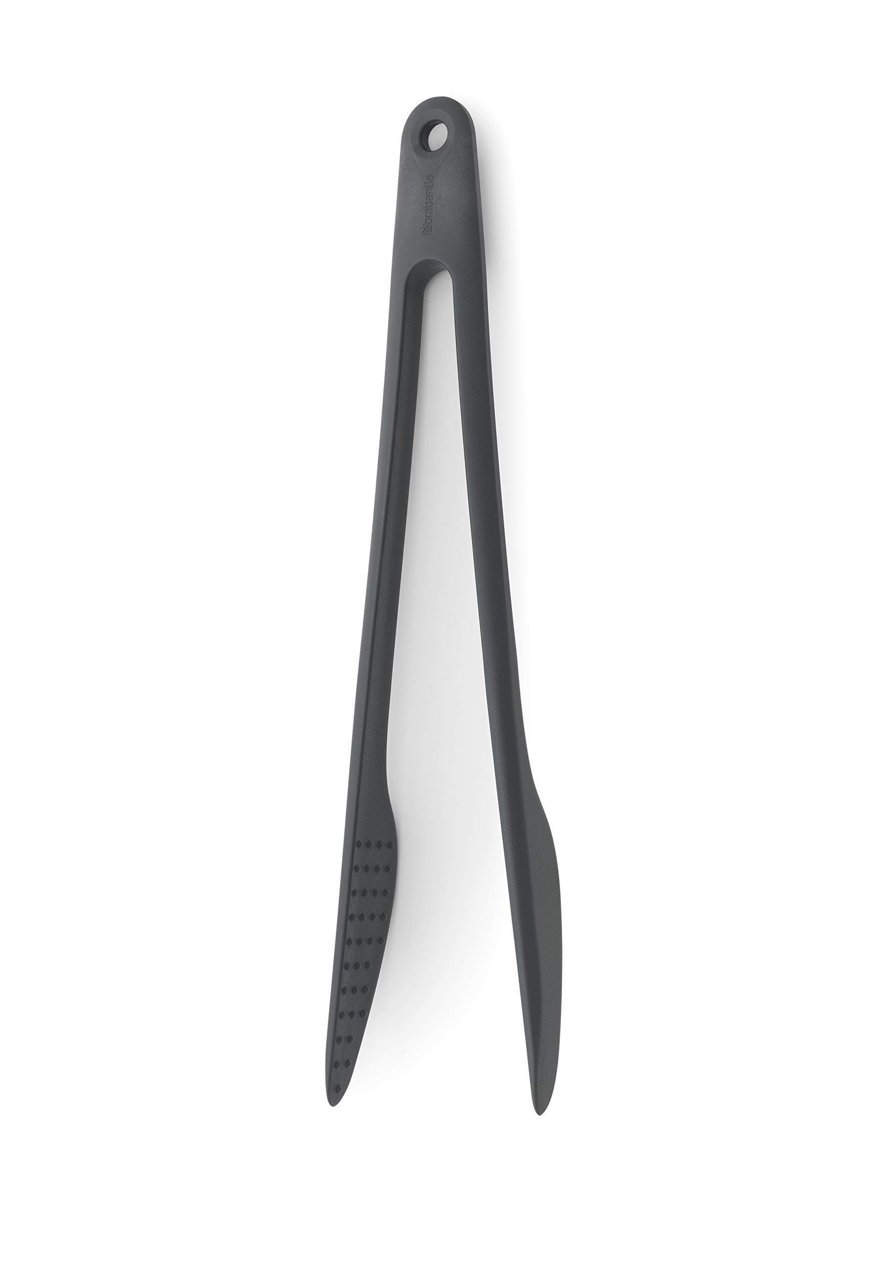brabantia-tasty-precision-tongs-granite-gray-non-stick-heat-resistant-nylon-serv image 1