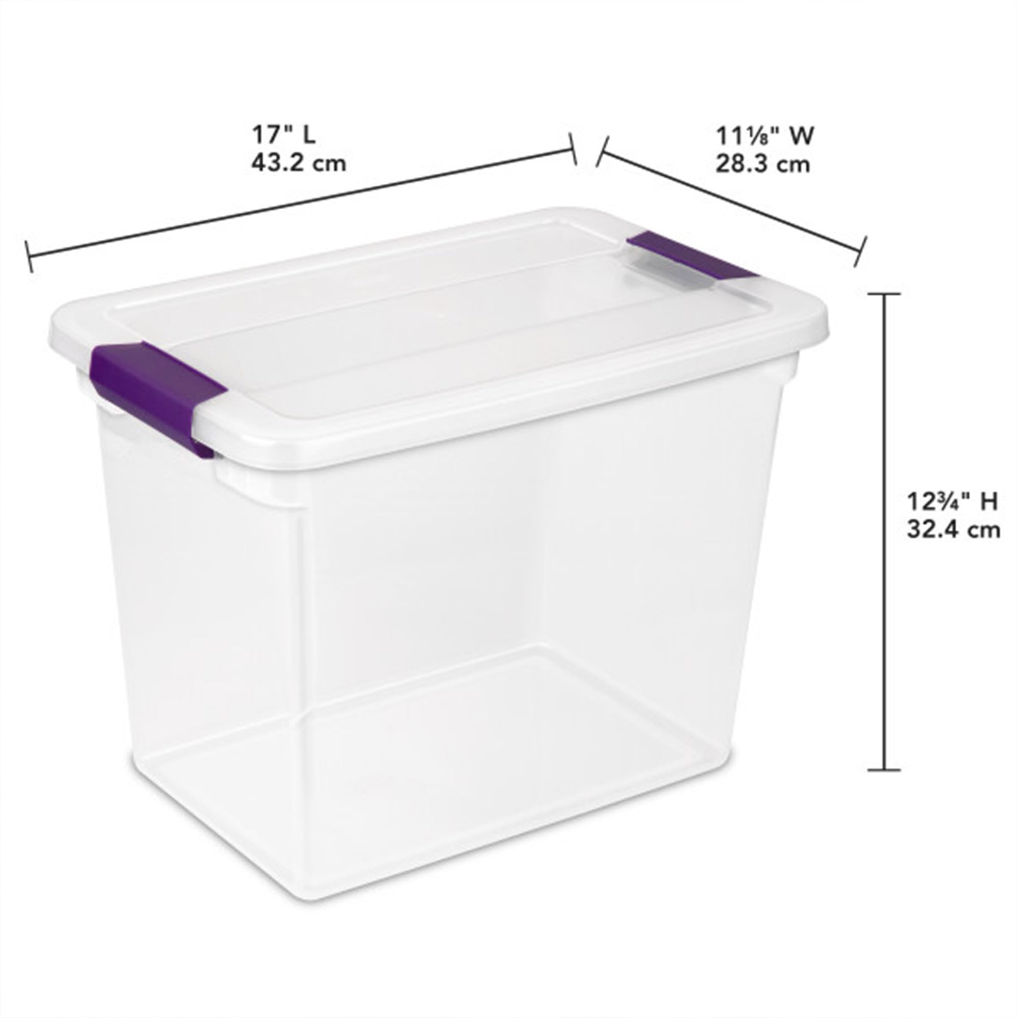 sterilite-27-qt-clearview-latch-storage-box-12-pack-clear-with-latching-lids image 3
