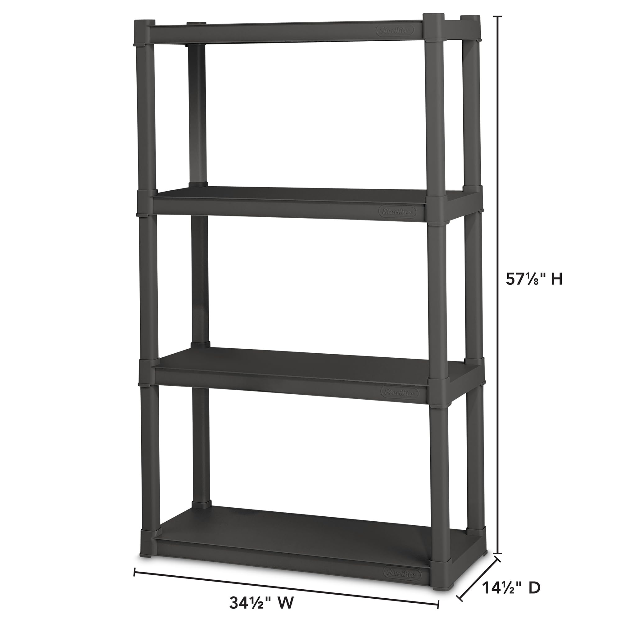 sterilite-4-shelf-unit-heavy-duty-shelving-white image 3