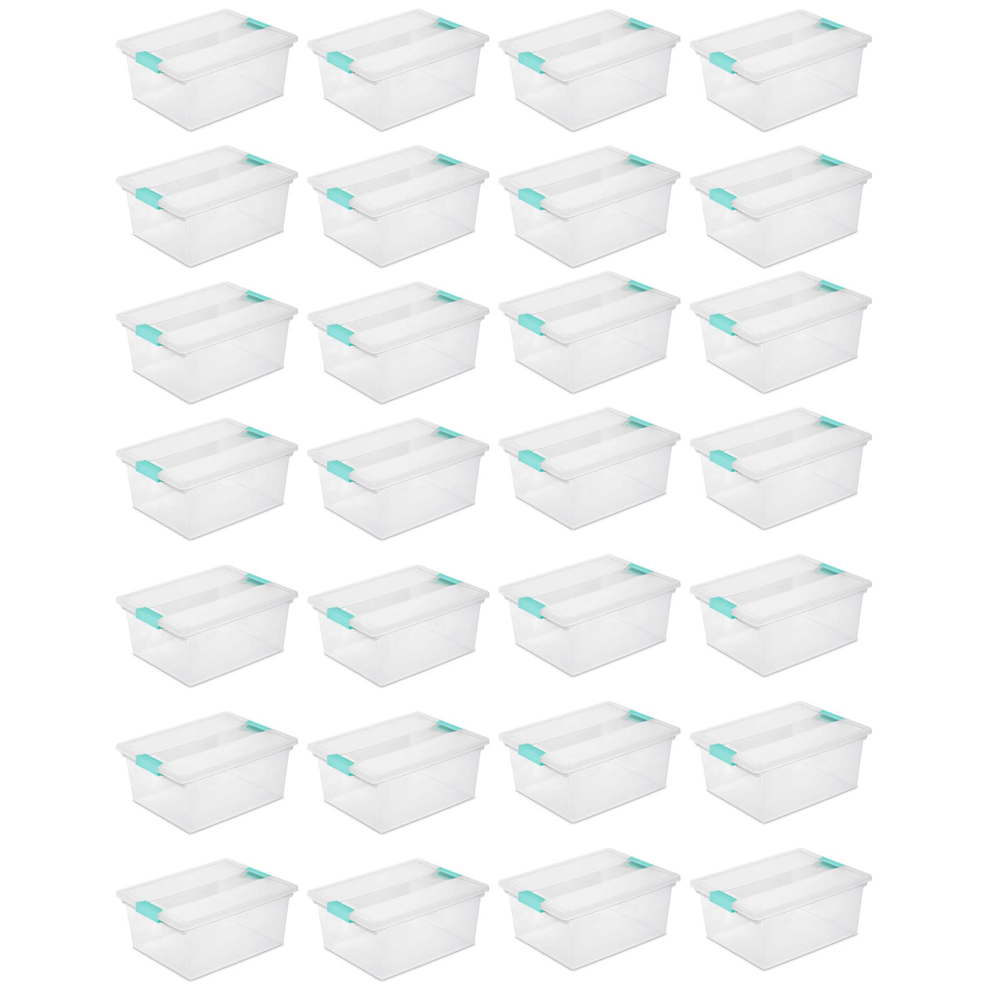 sterilite-deep-clear-plastic-stackable-storage-container-bin-box-tote-with-clear image 8