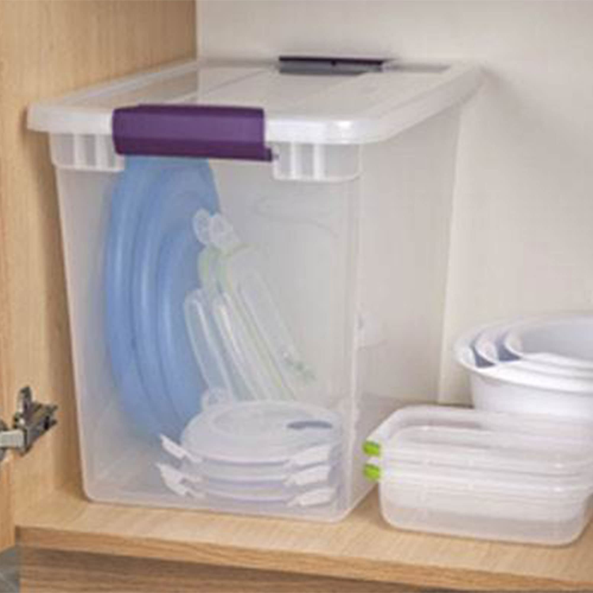 sterilite-6-pack-27-qt-12-pack-6-qt-stackable-storage-containers-18-clear-plasti image 8
