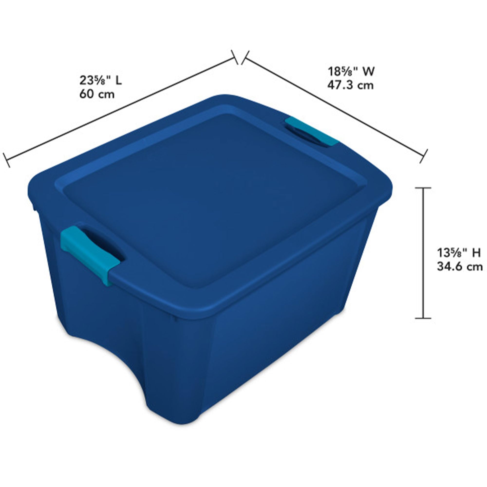 sterilite-18-gal-latch-and-carry-stackable-storage-bin-with-latching-lid-plastic image 2