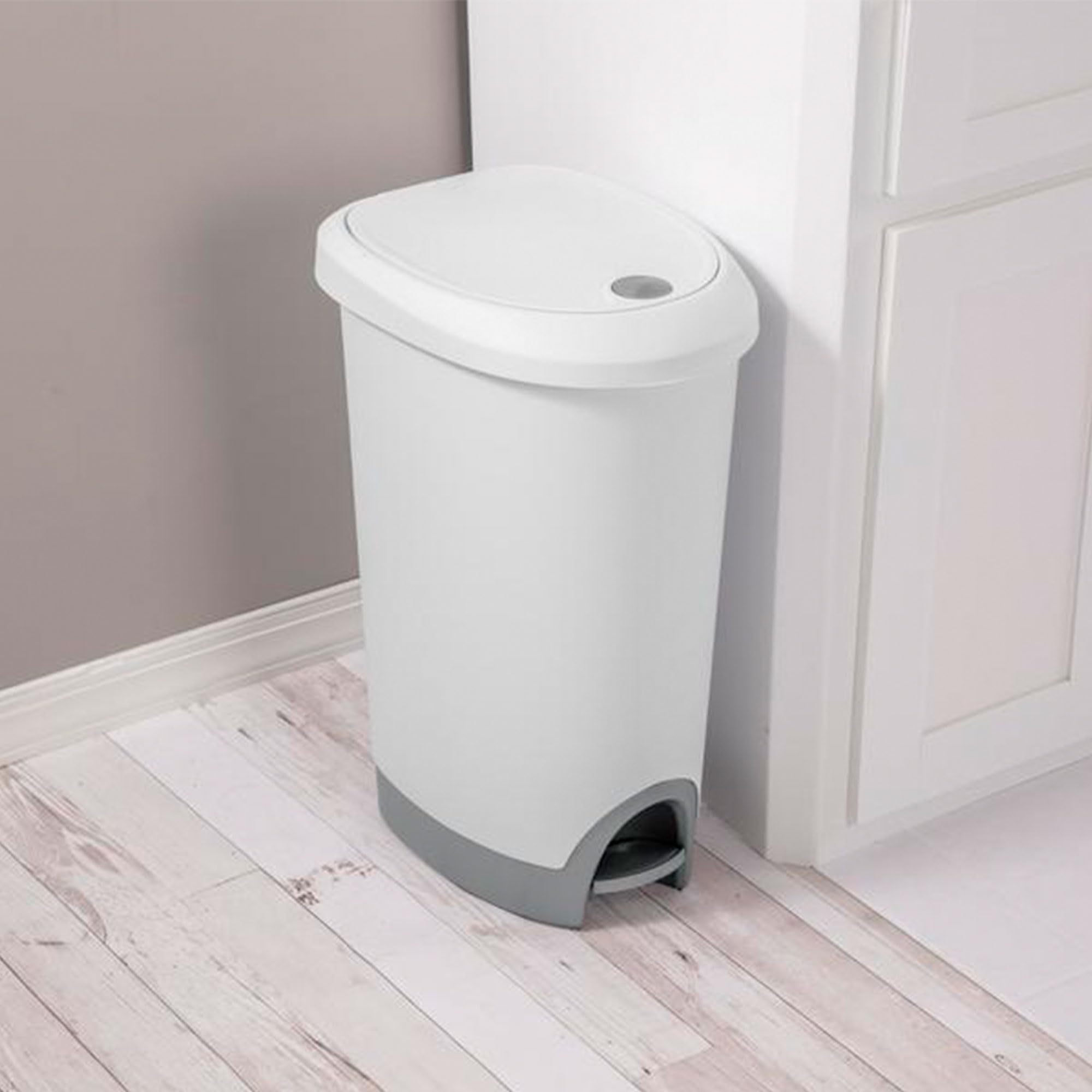 sterilite-12-6-gallon-locking-stepon-wastebasket-with-lid-2-pack-white image 6