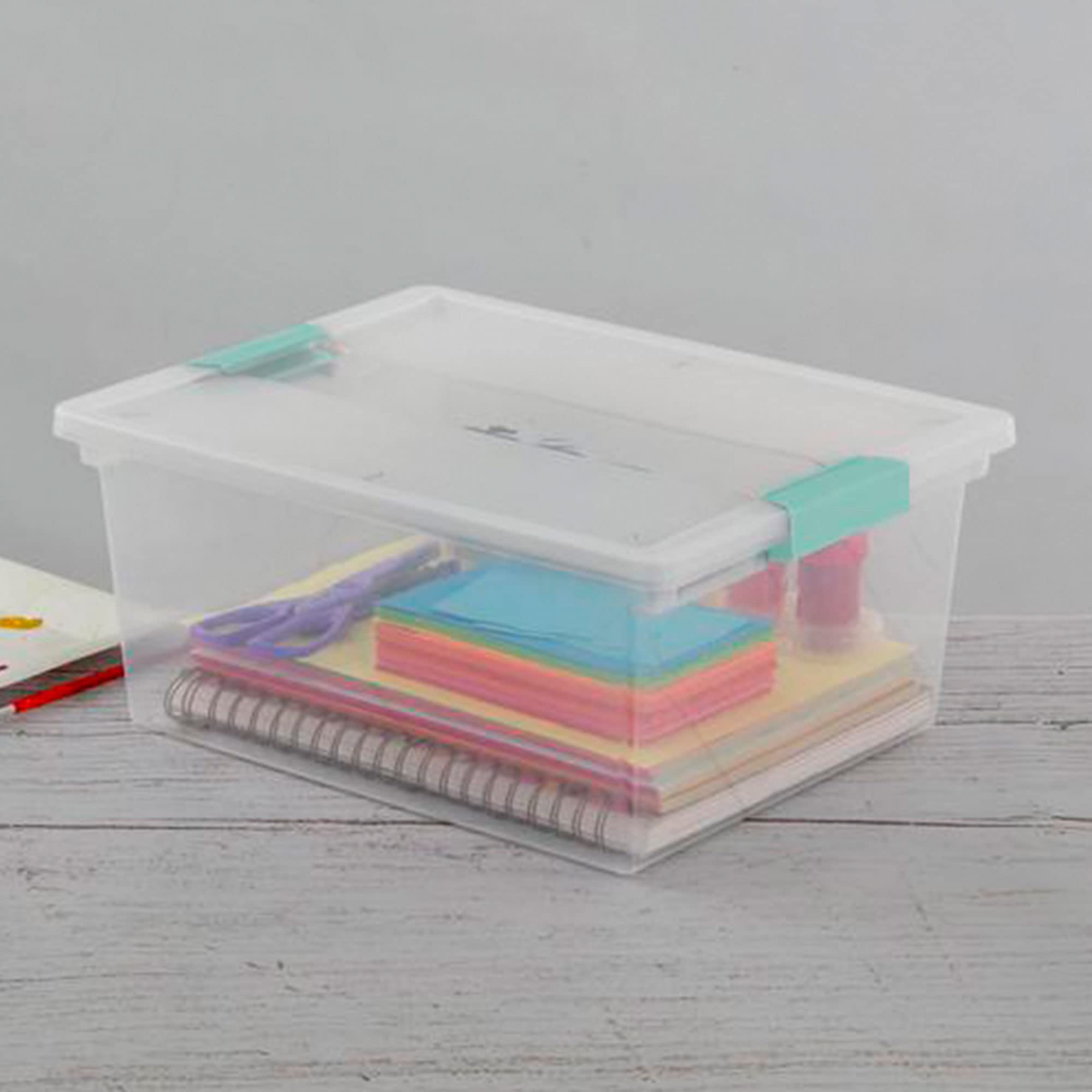 sterilite-deep-clear-plastic-stackable-storage-container-bin-box-tote-with-clear image 4