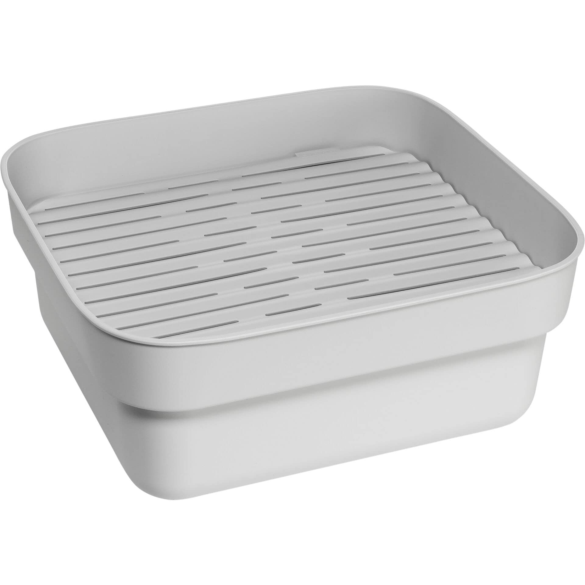brabantia-sinkside-washing-up-bowl-with-removable-draining-tray-light-gray-fits- image 1