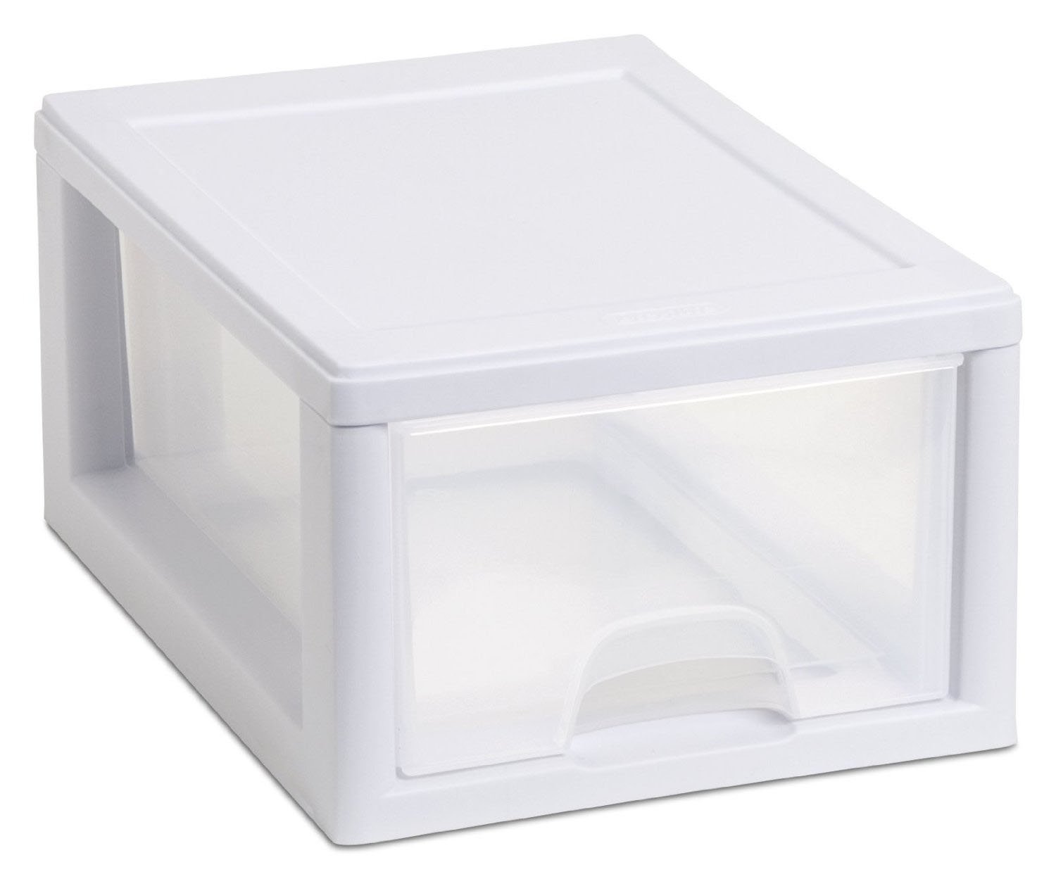 sterilite-6-quart-stacking-drawer-white-frame-clear-drawer-6-pack image 5
