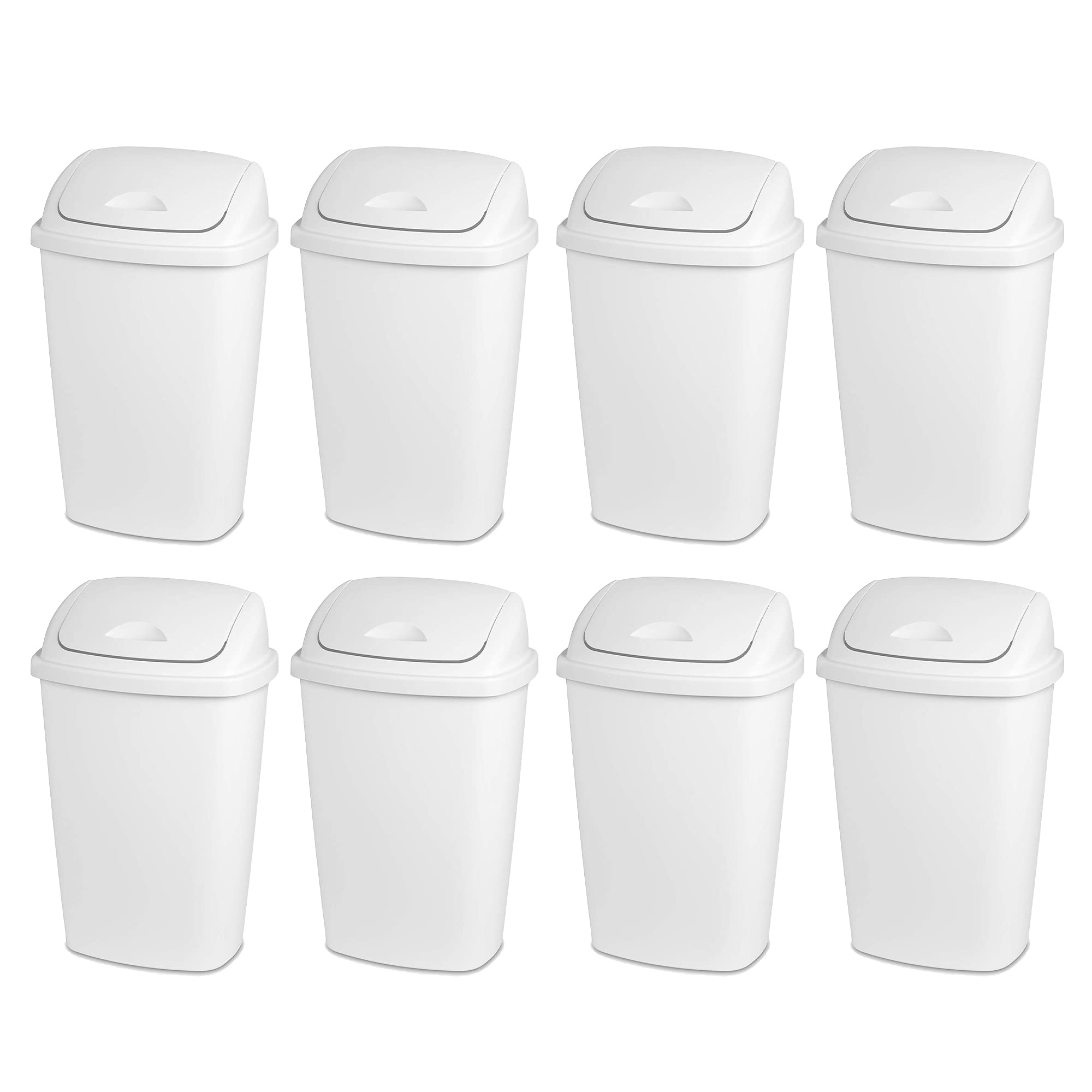 sterilite-13-2-gallon-swingtop-waste-basket-plastic-trash-can-or-recycling-bin-8 image 1