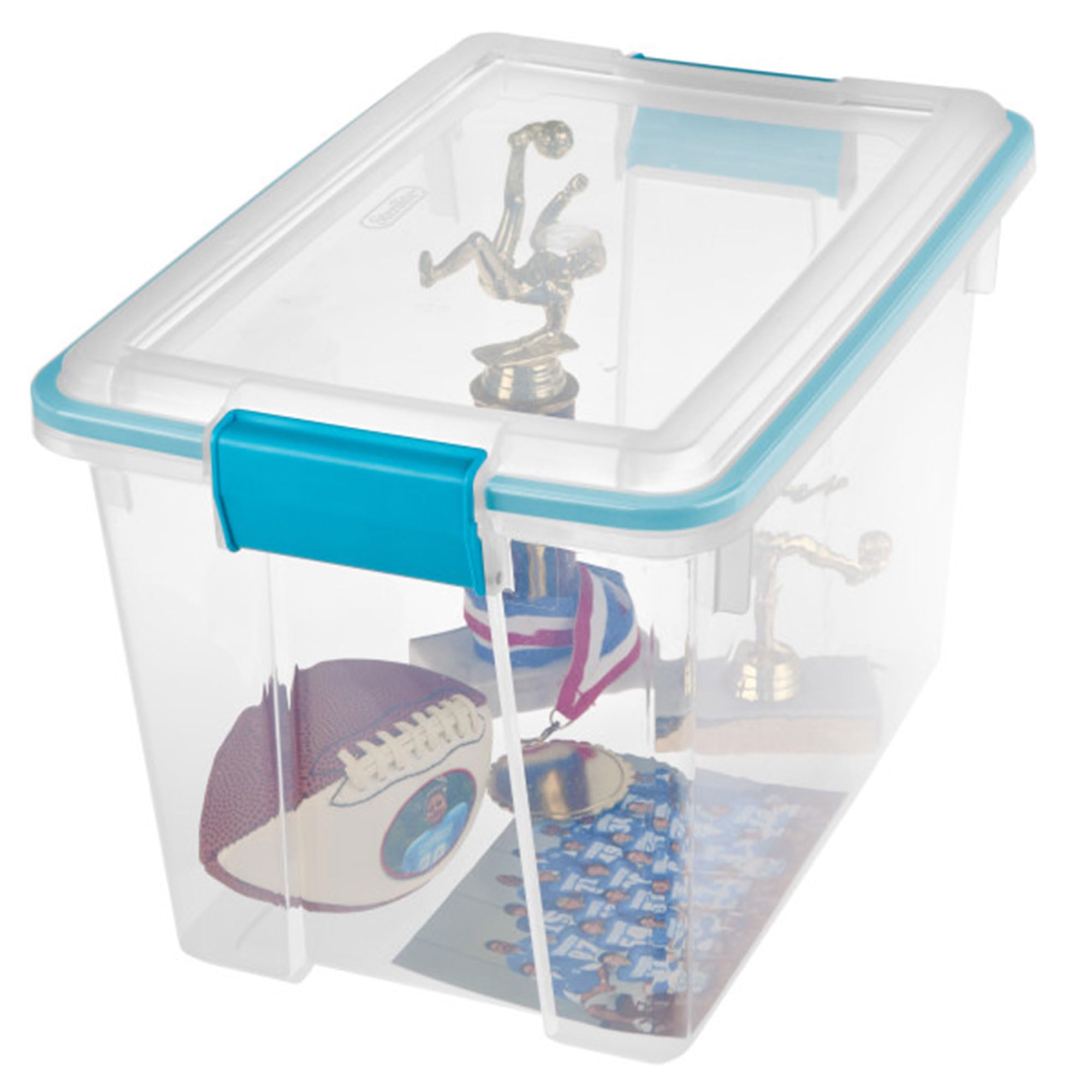 sterilite-6-pack-gasket-box-20-qt-clear-plastic-storage-bins-with-latching-lids image 4