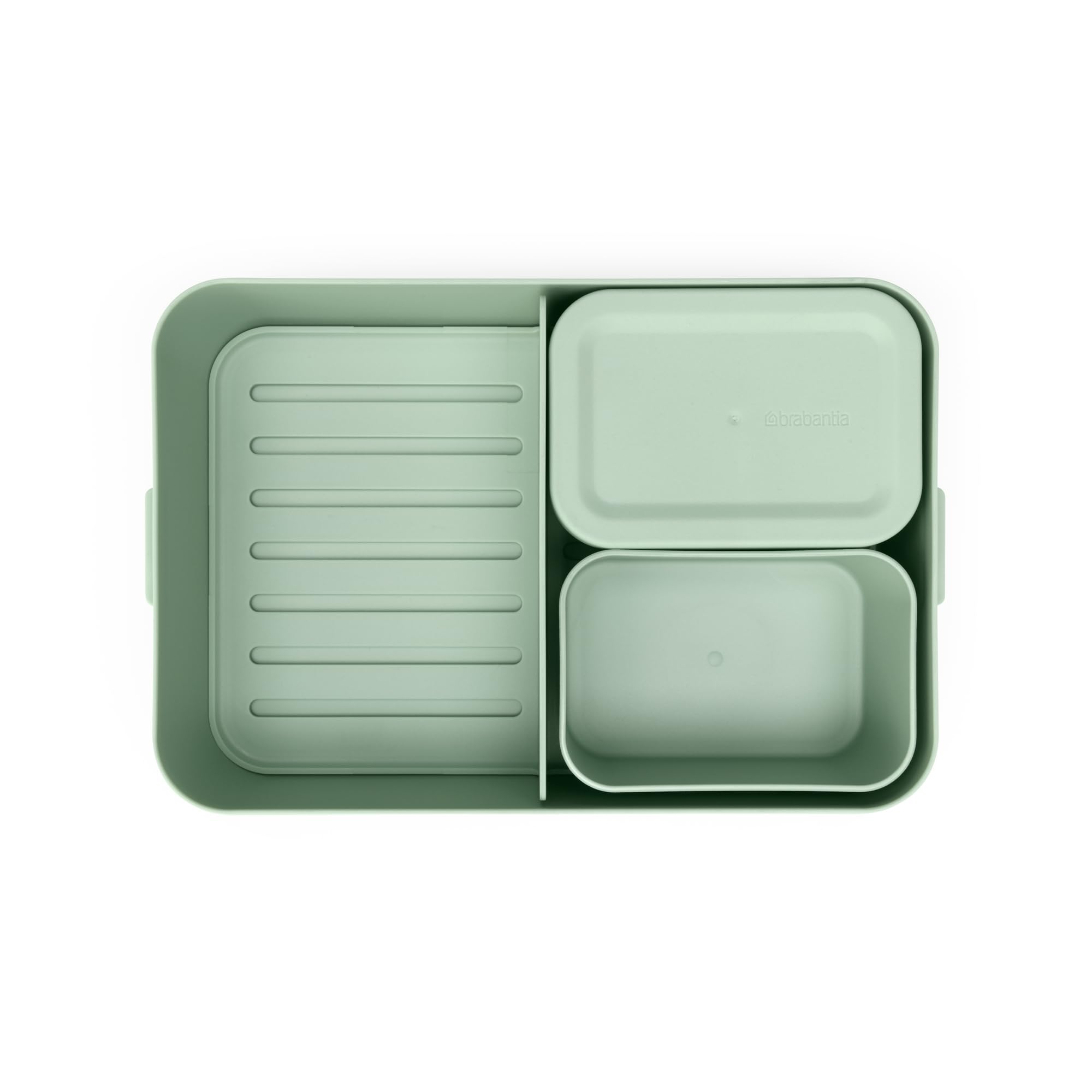 brabantia-make-take-bento-lunch-box-jade-green-2-compartments-with-lidded-pot-68 image 3