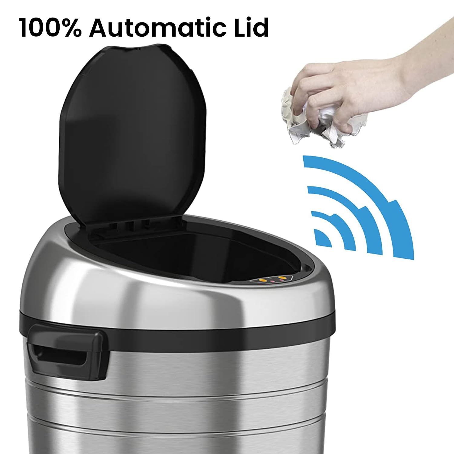 itouchless-glide-18-gallon-sensor-trash-can-with-wheels-and-absorbx-odor-control image 2