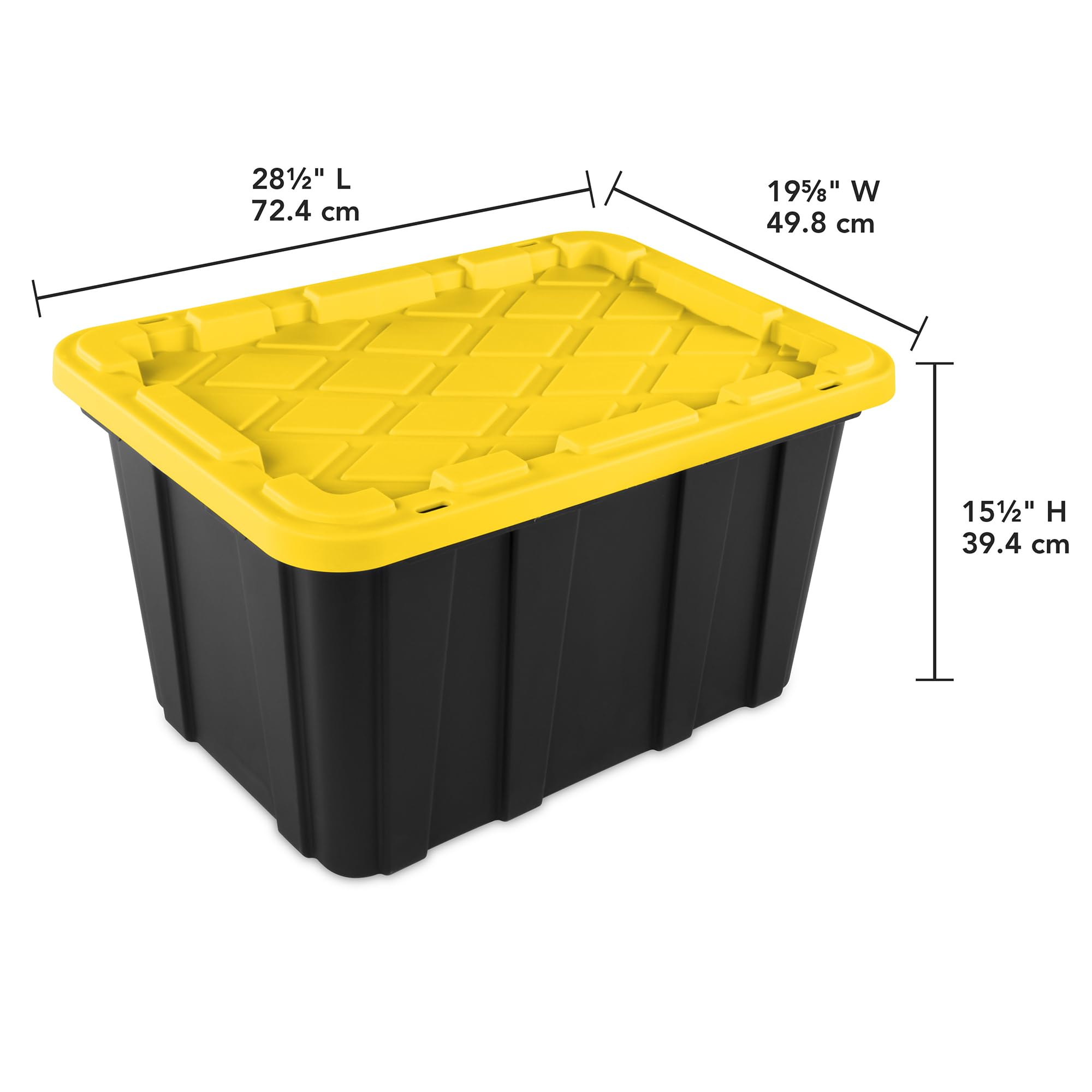 sterilite-6-pack-industrial-storage-tote-with-lids-27-gallon-heavy-duty-clear image 3