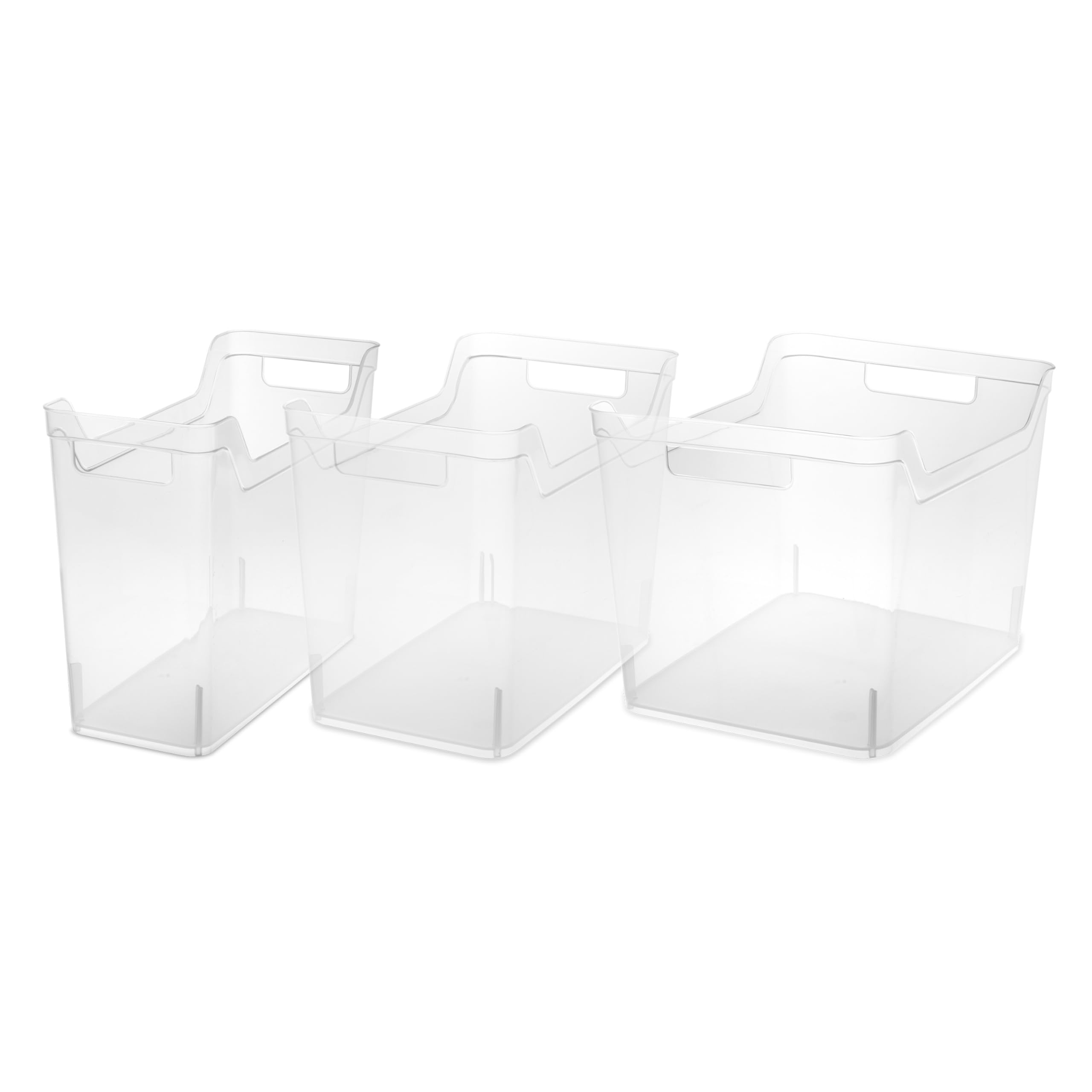 sterilite-medium-shelf-bin-with-handles-clear-plastic-storage-container-6-pack image 7