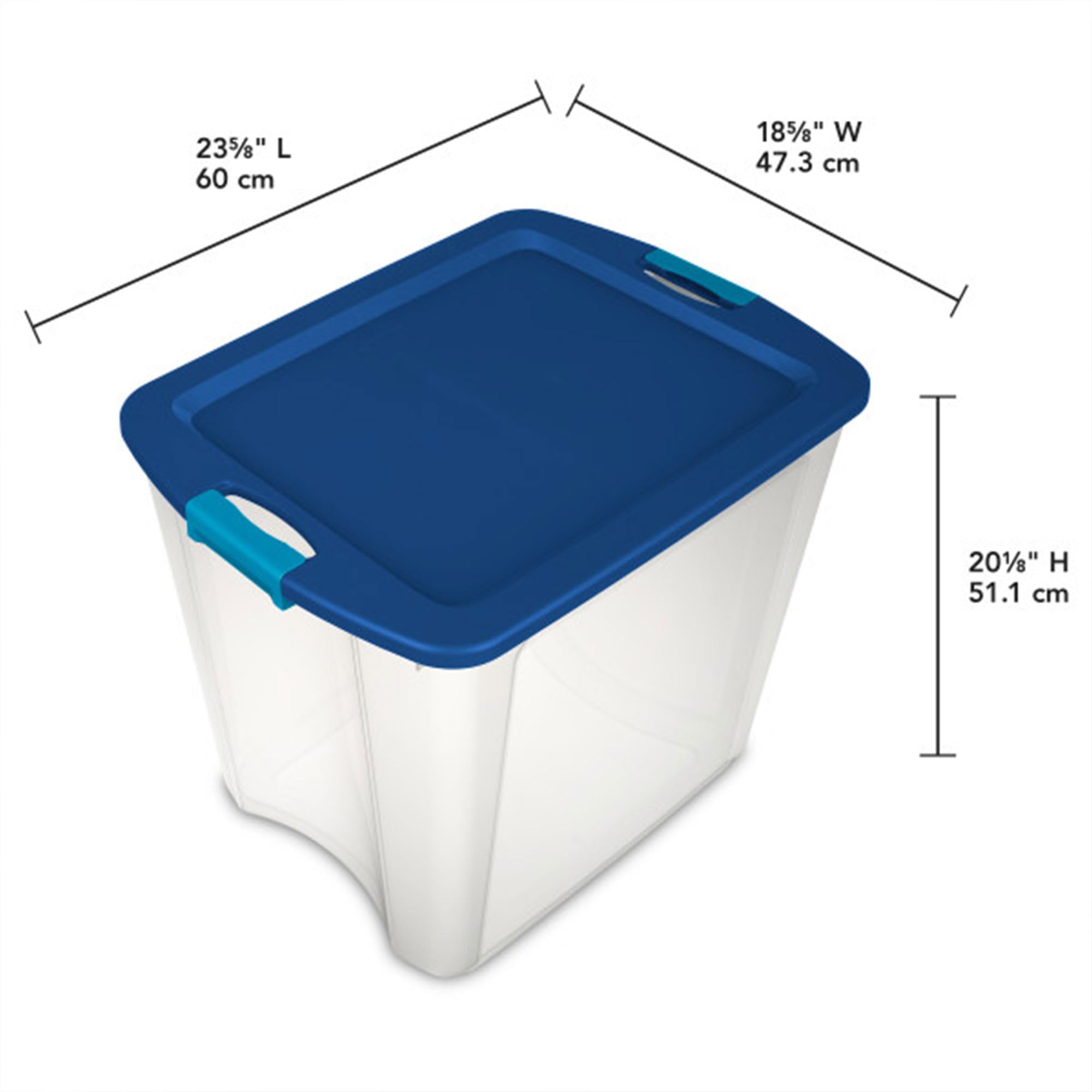 sterilite-26-gallon-latch-and-carry-storage-tote-box-container-8-pack-clear-plas image 2